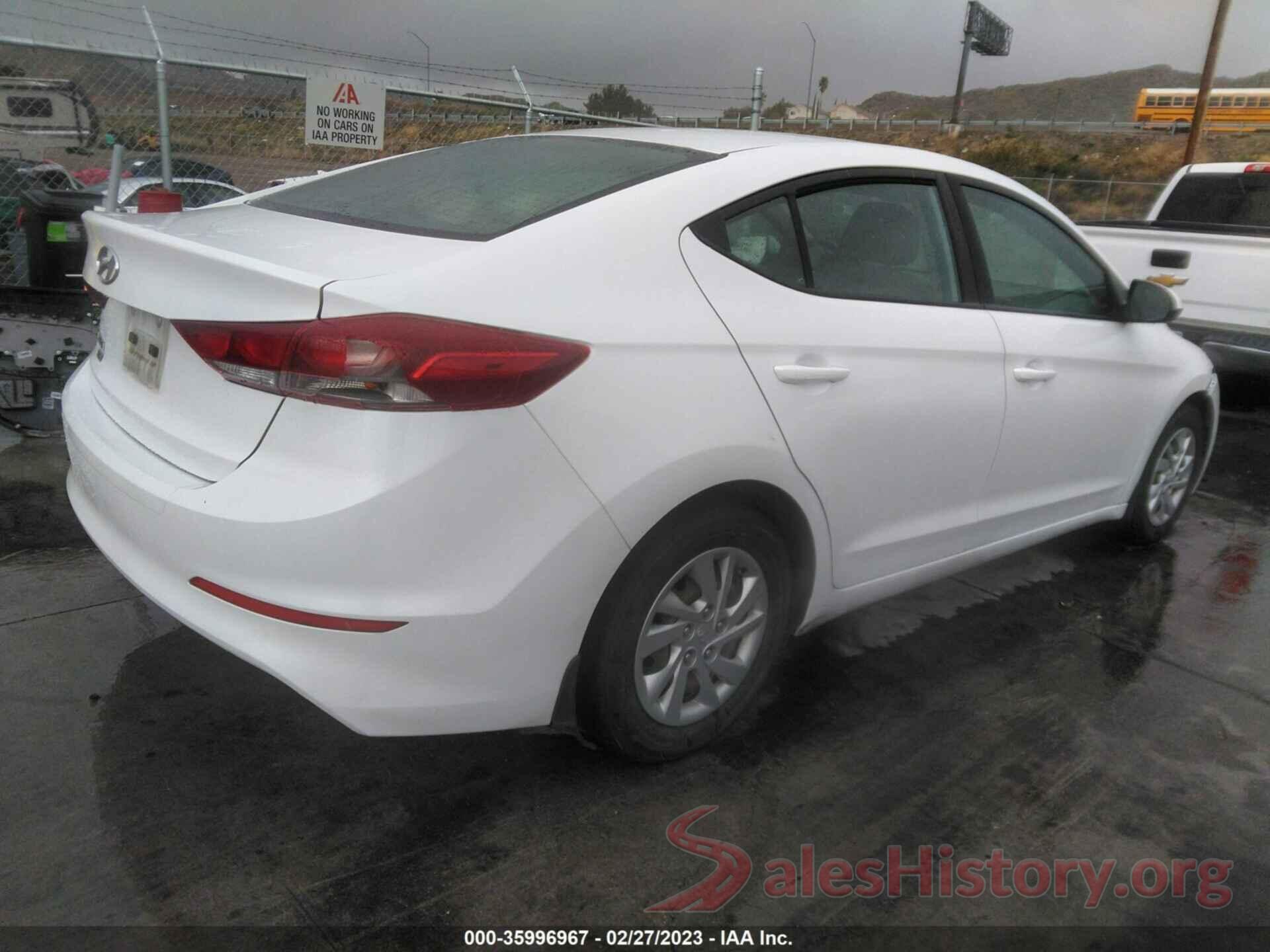 5NPD74LF0JH346168 2018 HYUNDAI ELANTRA