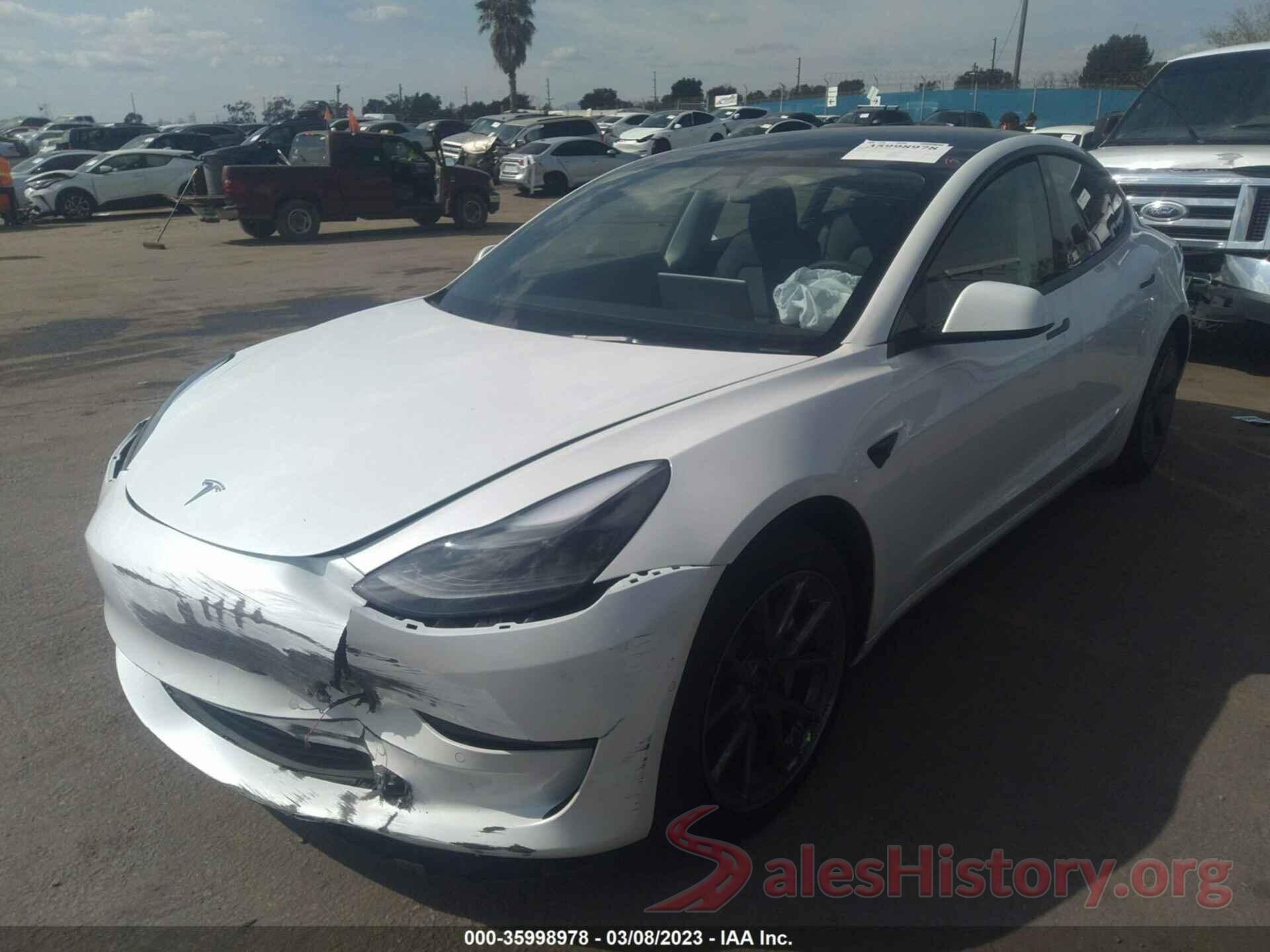 5YJ3E1EB2NF138078 2022 TESLA MODEL 3