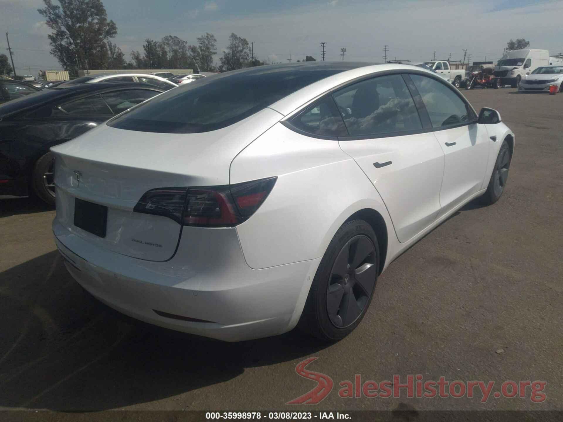 5YJ3E1EB2NF138078 2022 TESLA MODEL 3