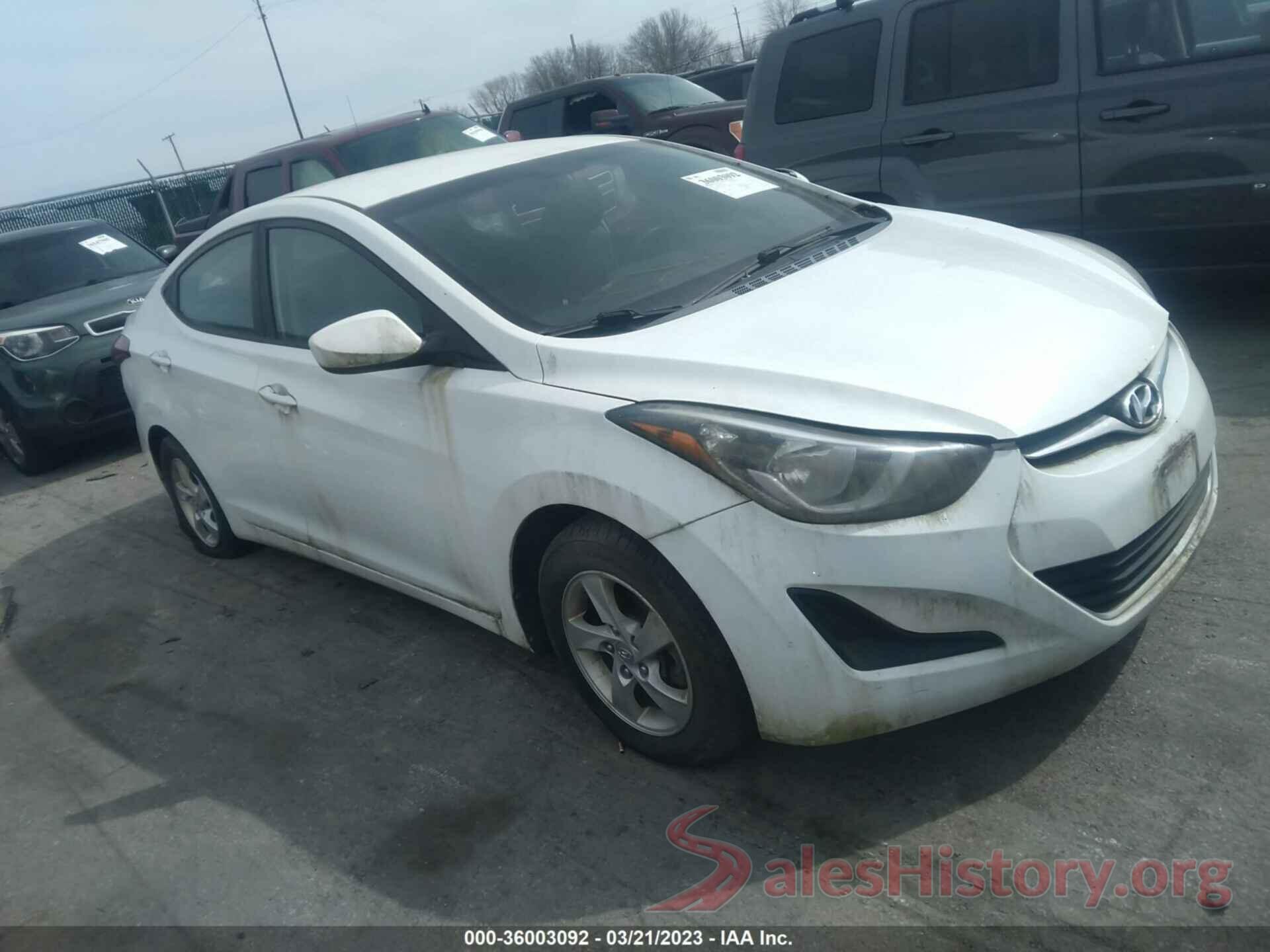 5NPDH4AE9EH458786 2014 HYUNDAI ELANTRA