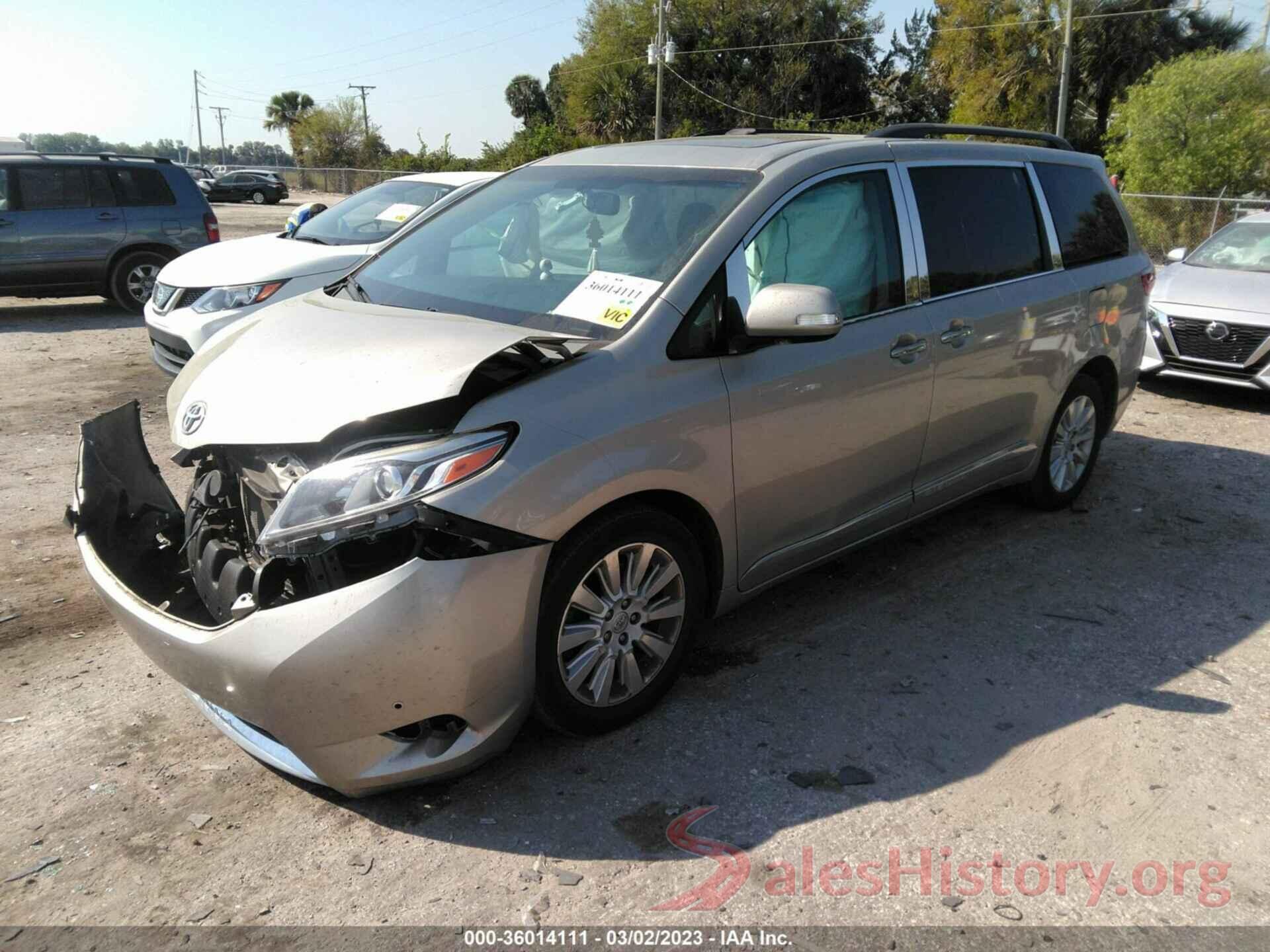 5TDYK3DC3FS687211 2015 TOYOTA SIENNA