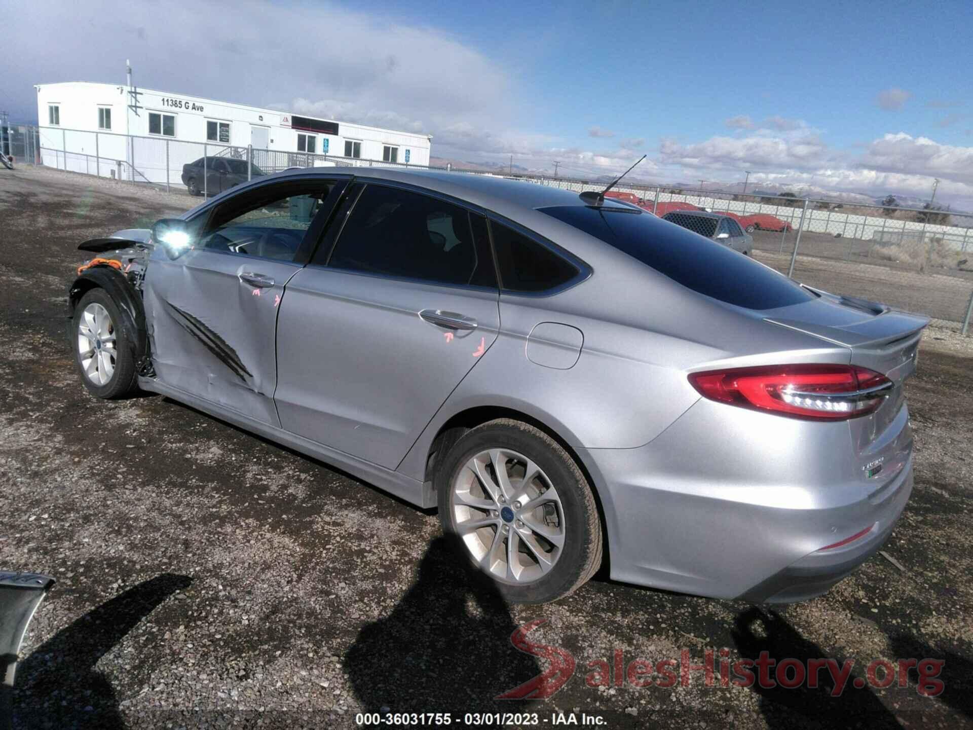 3FA6P0SUXKR145089 2019 FORD FUSION ENERGI