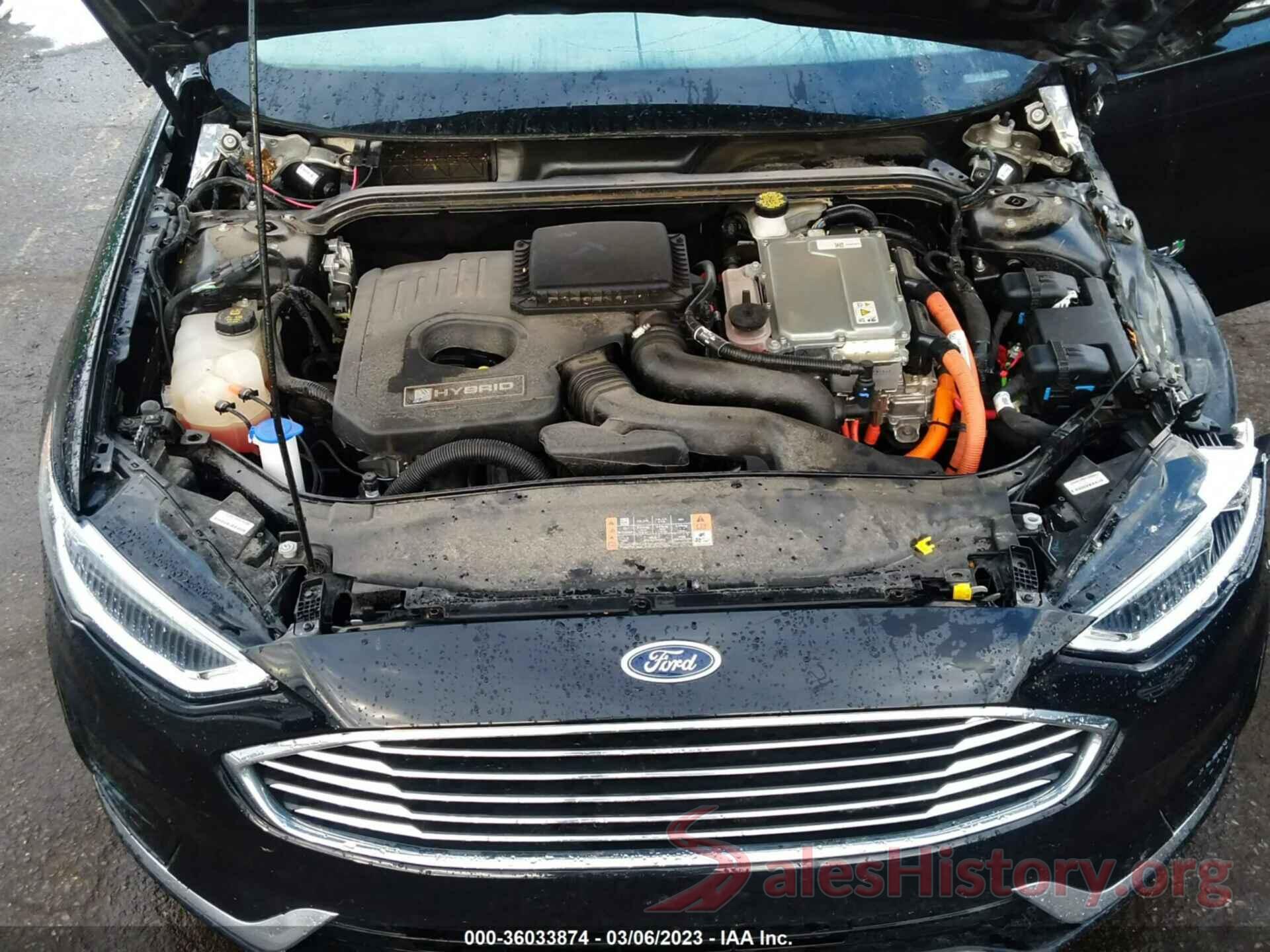 3FA6P0MUXKR169163 2019 FORD FUSION HYBRID