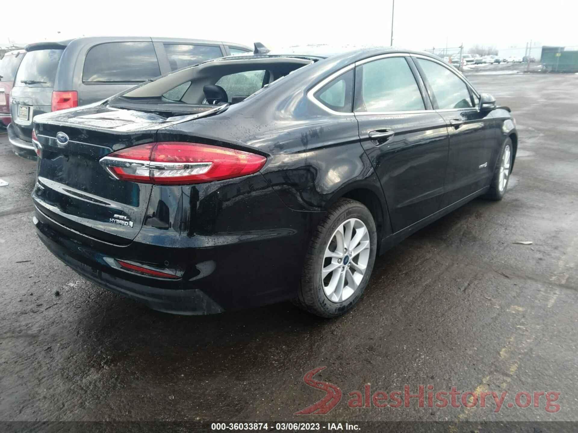 3FA6P0MUXKR169163 2019 FORD FUSION HYBRID