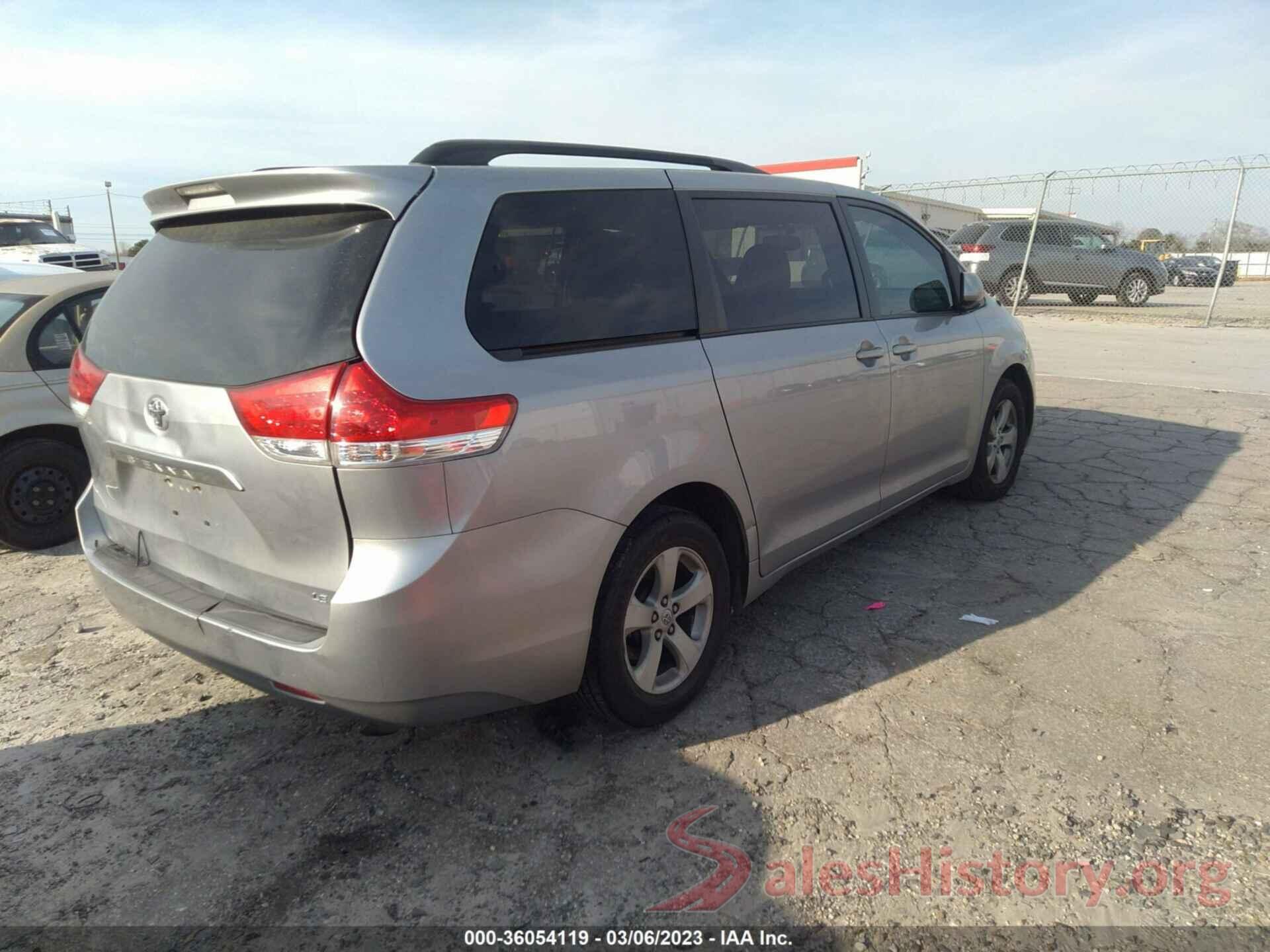 5TDKA3DC4CS015937 2012 TOYOTA SIENNA