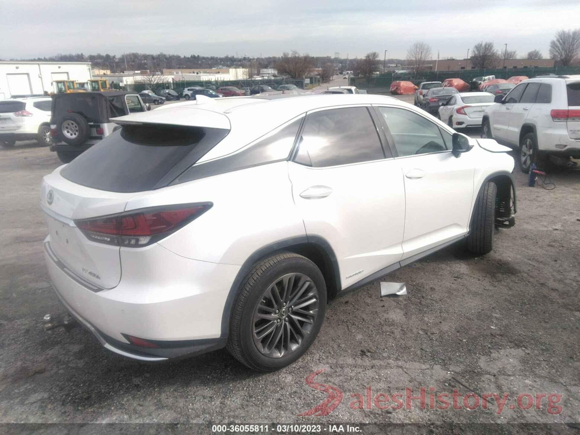 2T2JGMDA5MC065797 2021 LEXUS RX