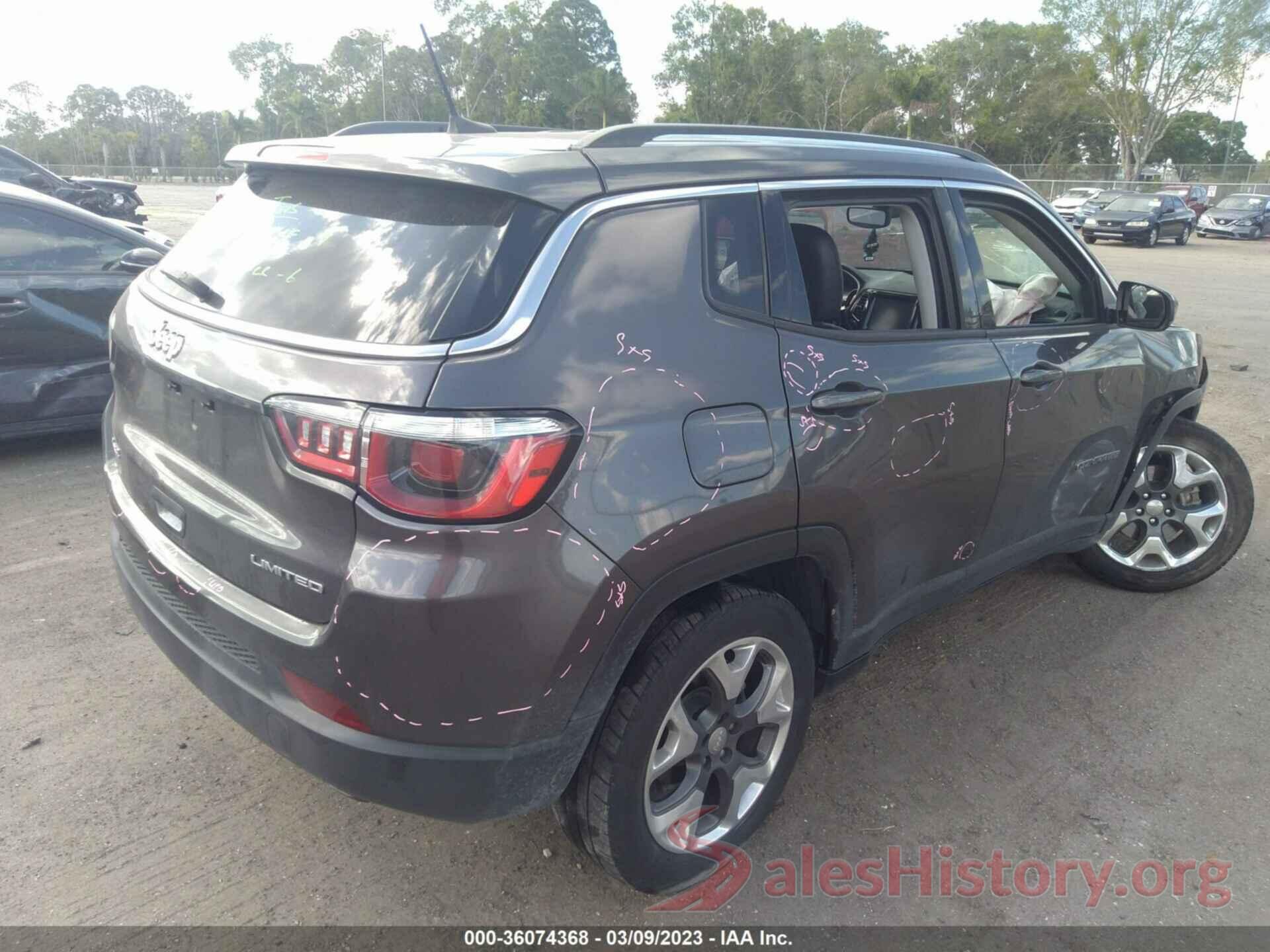 3C4NJDCB4KT639401 2019 JEEP COMPASS