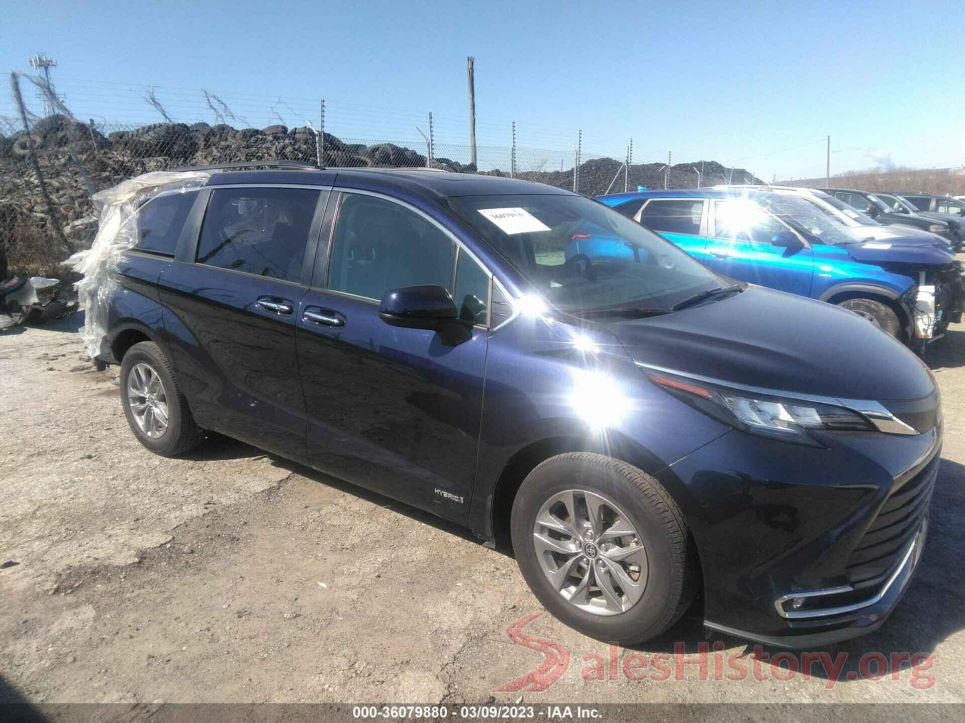 5TDJSKFC5MS007976 2021 TOYOTA SIENNA