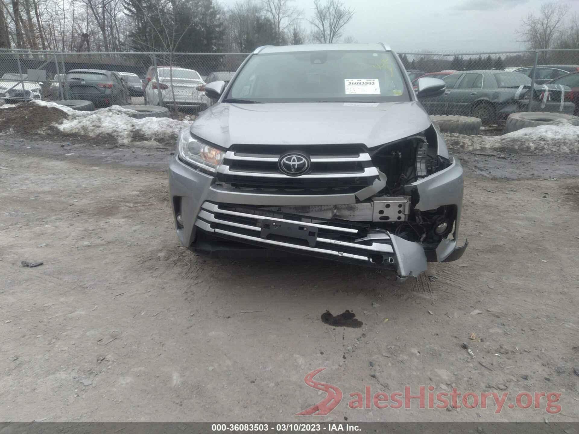 5TDJZRFH9JS557404 2018 TOYOTA HIGHLANDER