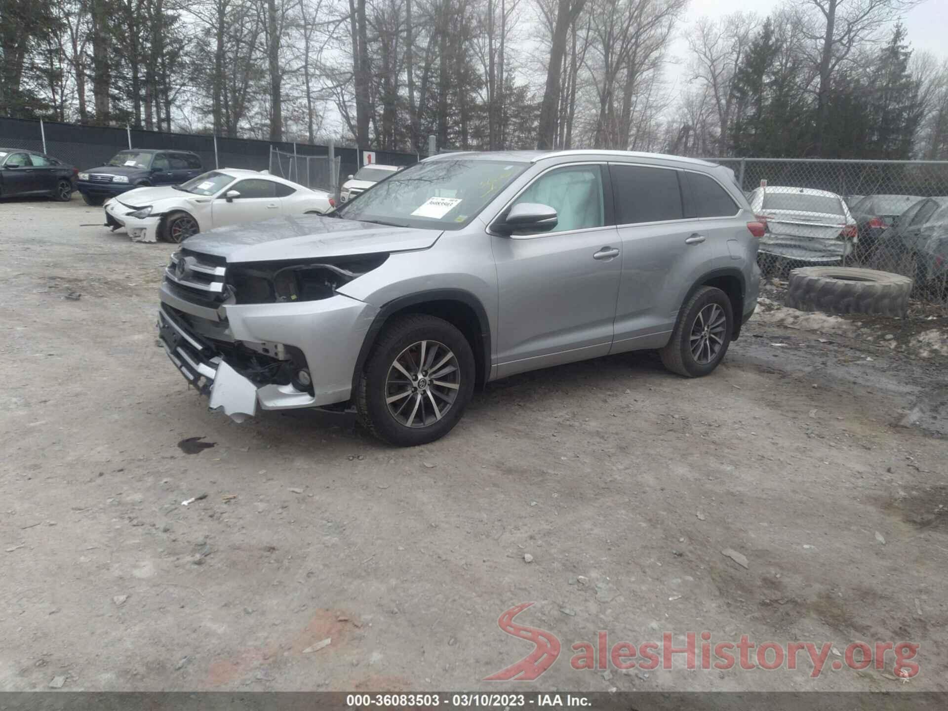 5TDJZRFH9JS557404 2018 TOYOTA HIGHLANDER