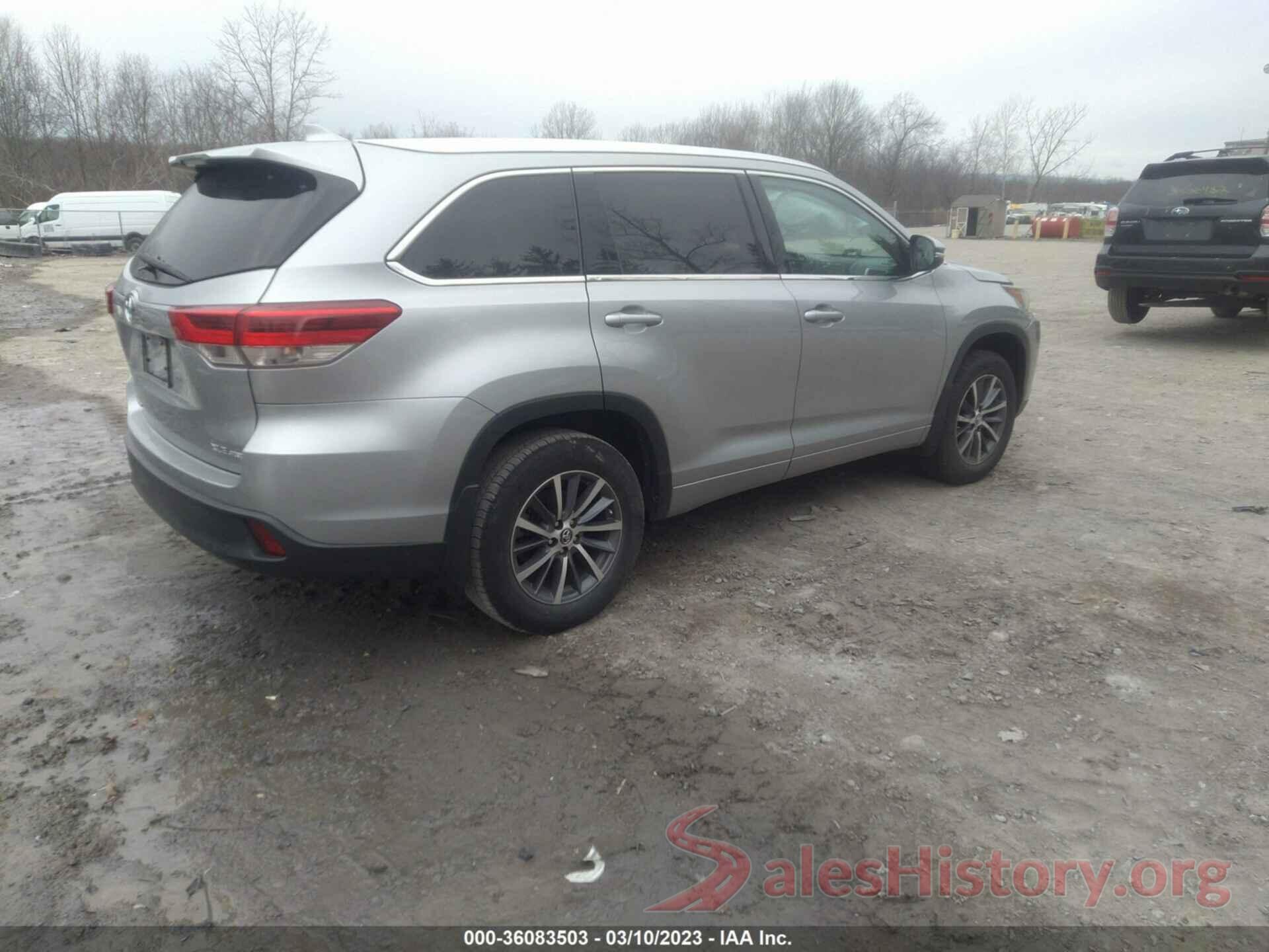 5TDJZRFH9JS557404 2018 TOYOTA HIGHLANDER