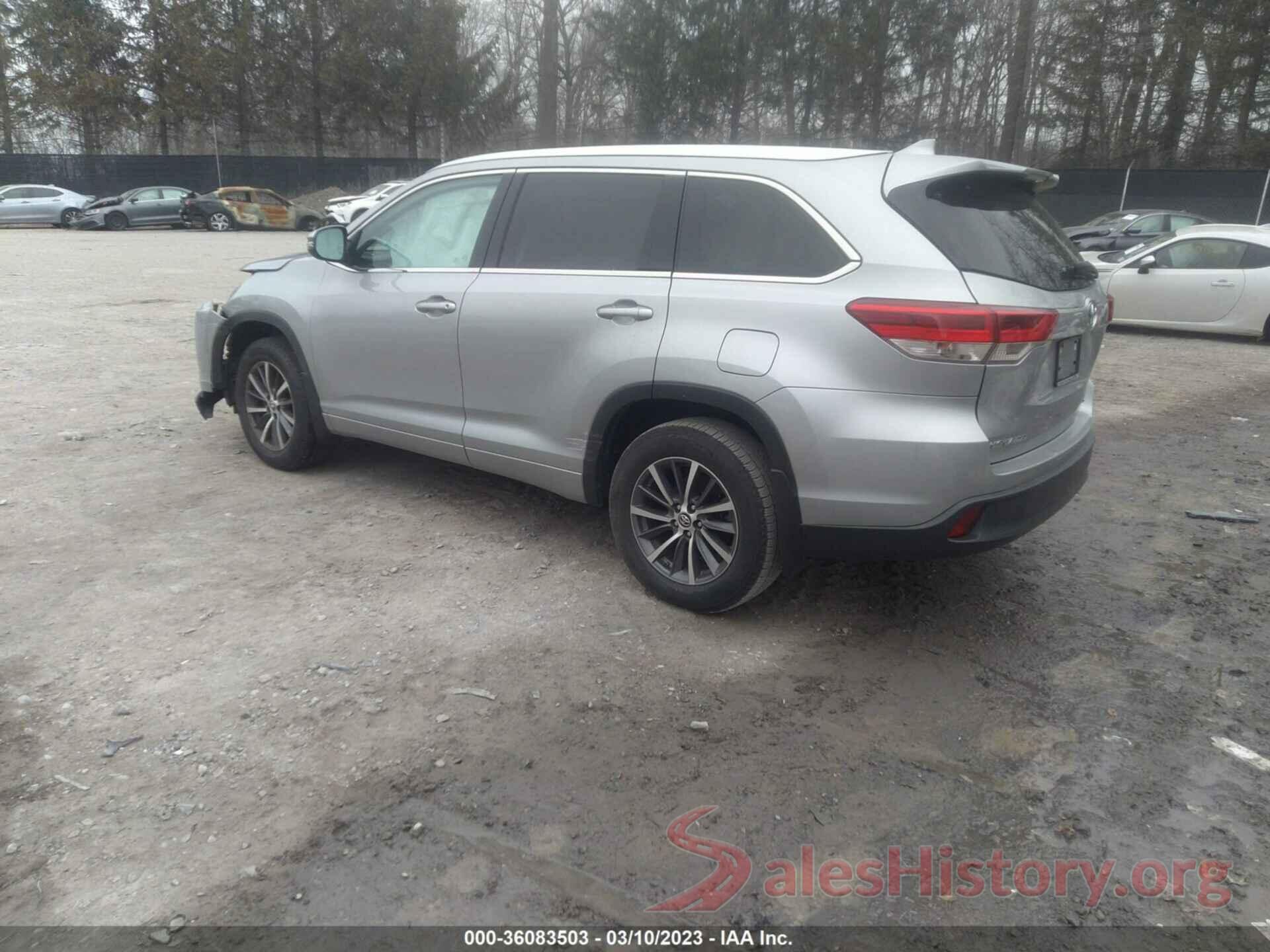 5TDJZRFH9JS557404 2018 TOYOTA HIGHLANDER