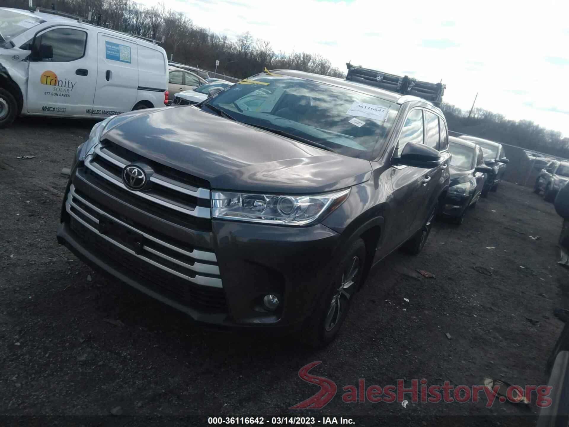 5TDJZRFH3KS607361 2019 TOYOTA HIGHLANDER