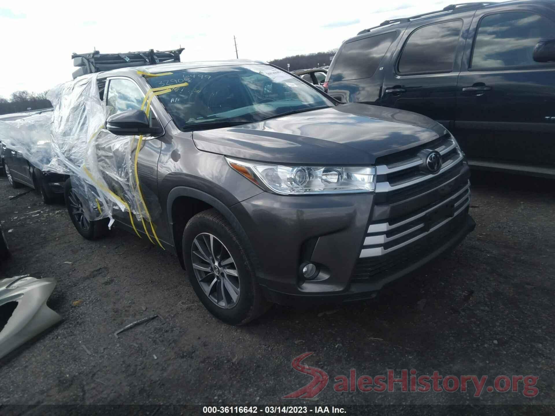 5TDJZRFH3KS607361 2019 TOYOTA HIGHLANDER