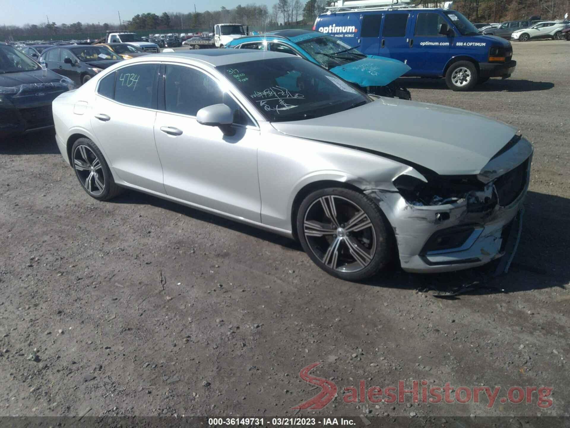 7JRA22TLXKG001801 2019 VOLVO S60