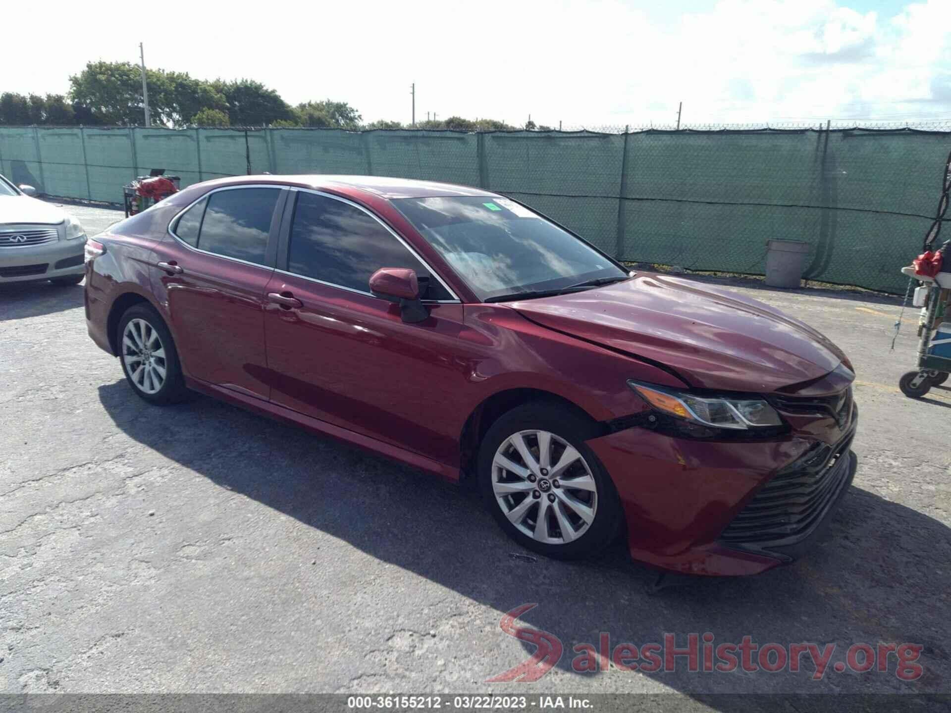 4T1B11HK2KU681156 2019 TOYOTA CAMRY