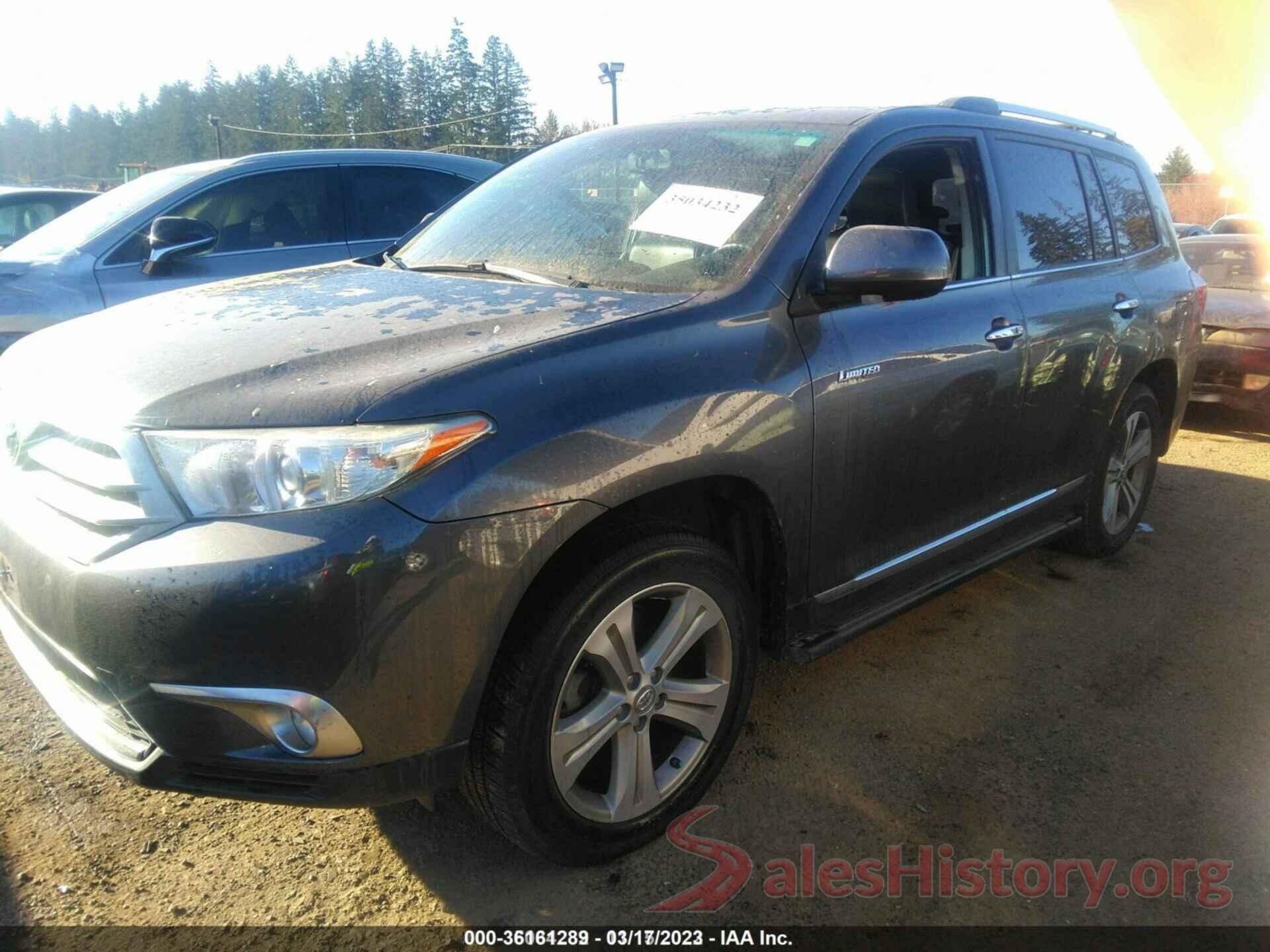 5TDDK3EH5CS139313 2012 TOYOTA HIGHLANDER