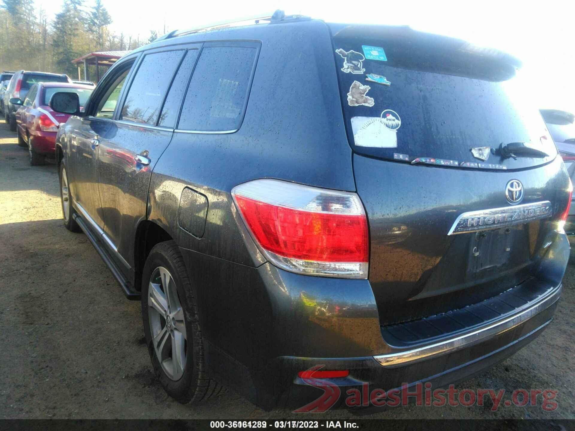 5TDDK3EH5CS139313 2012 TOYOTA HIGHLANDER