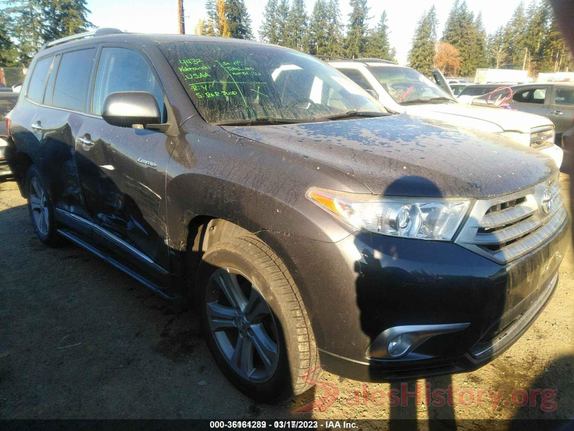 5TDDK3EH5CS139313 2012 TOYOTA HIGHLANDER