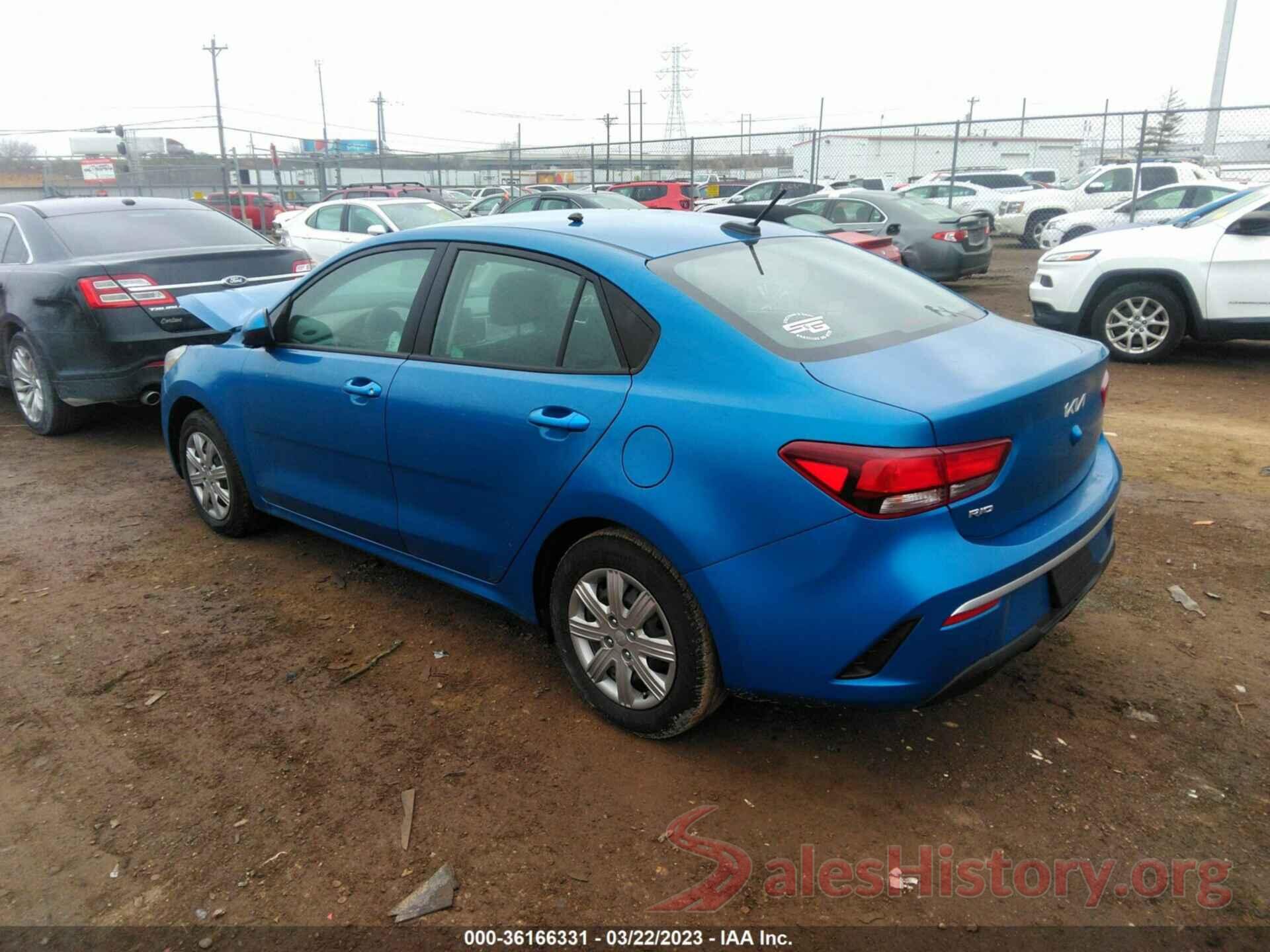 3KPA24AD9NE503161 2022 KIA RIO