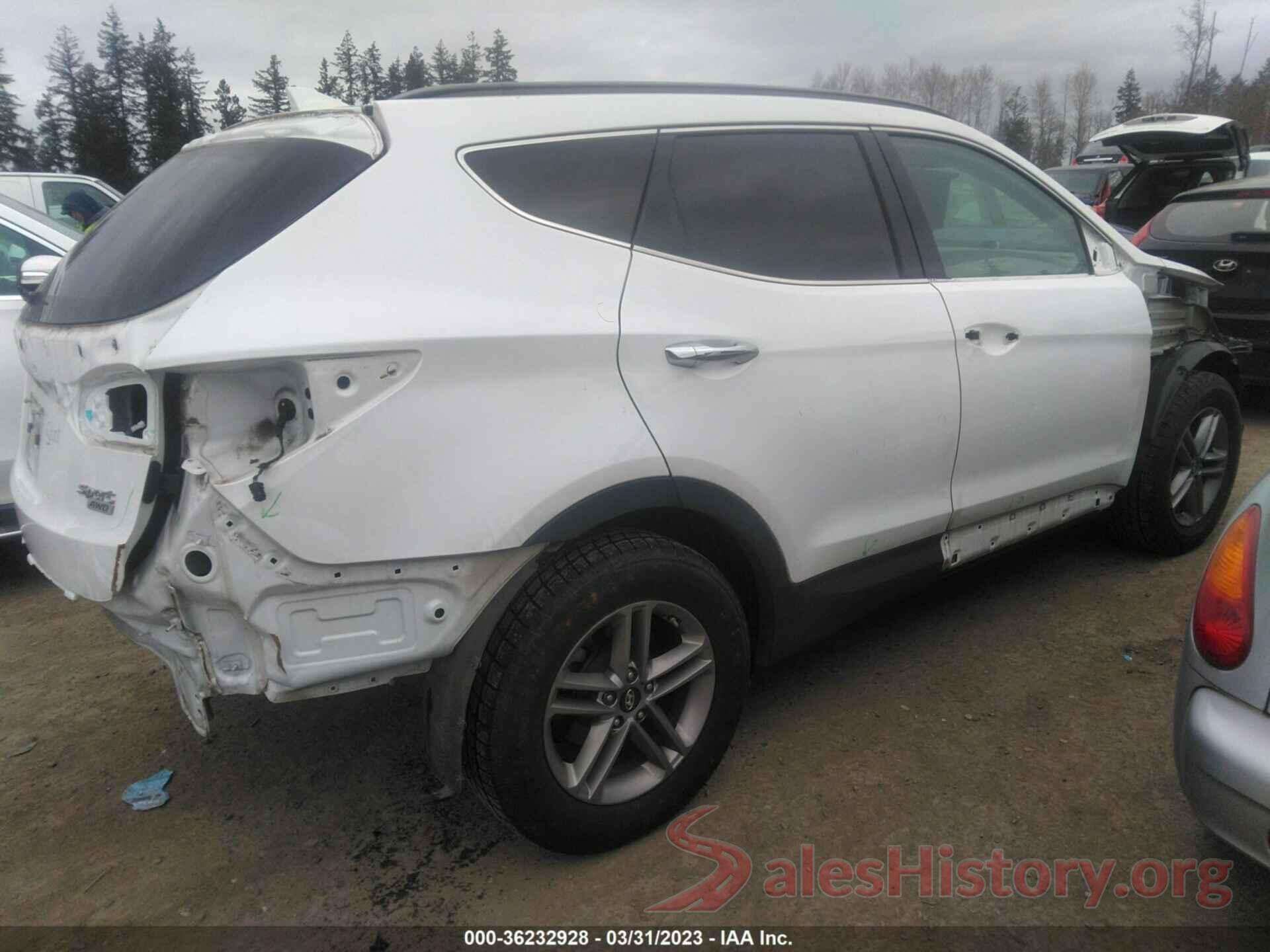 5NMZUDLBXHH026908 2017 HYUNDAI SANTA FE SPORT