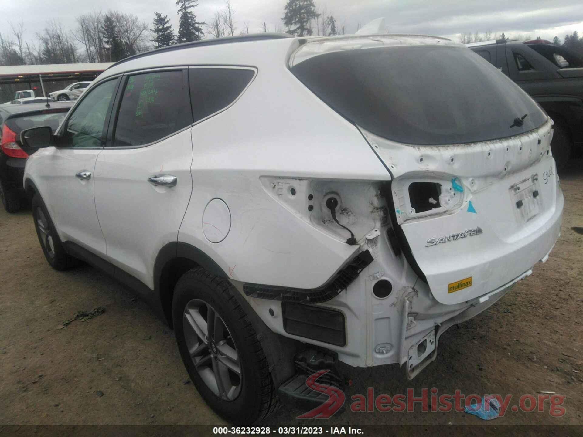 5NMZUDLBXHH026908 2017 HYUNDAI SANTA FE SPORT