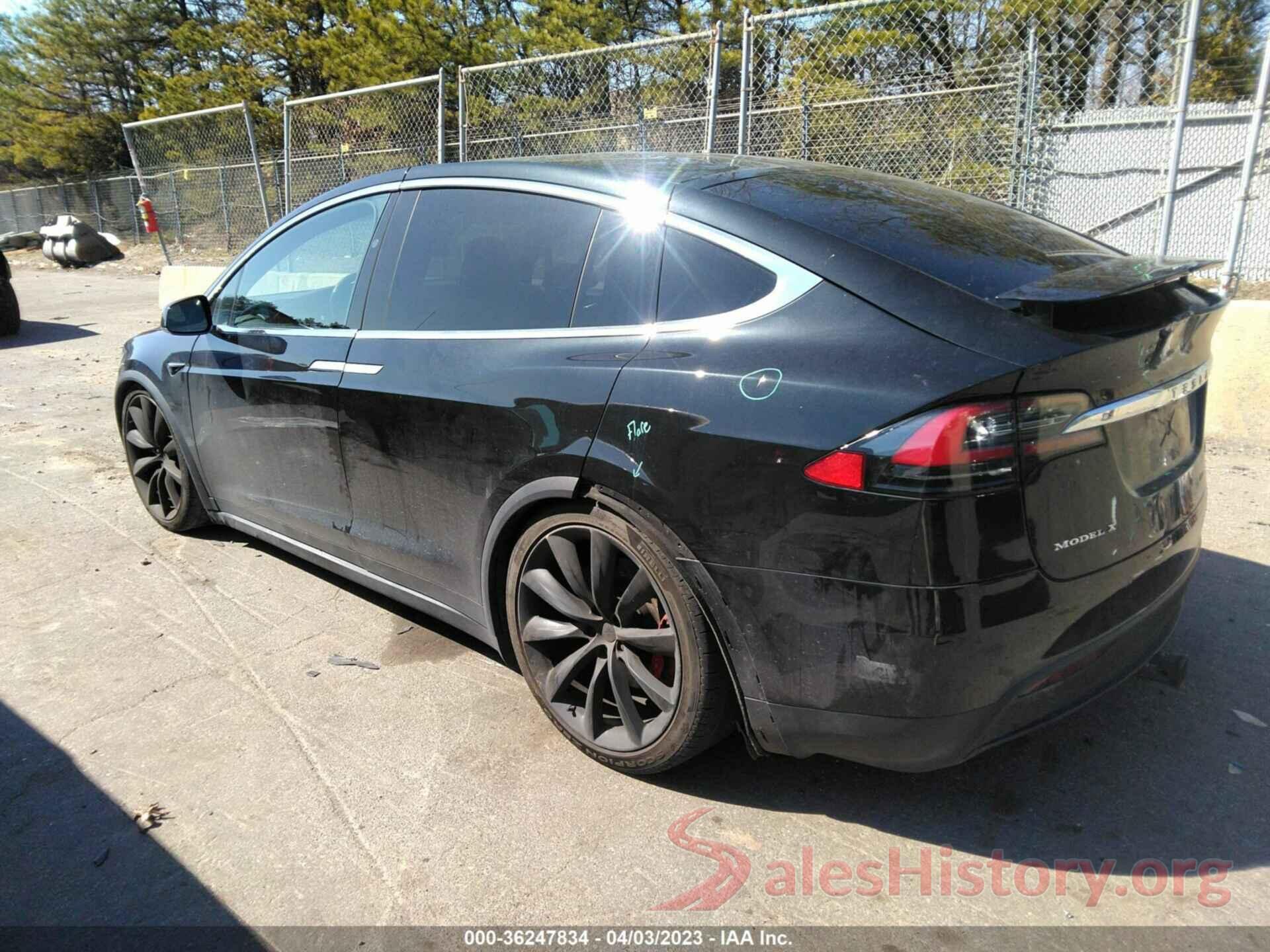 5YJXCBE48HF056245 2017 TESLA MODEL X