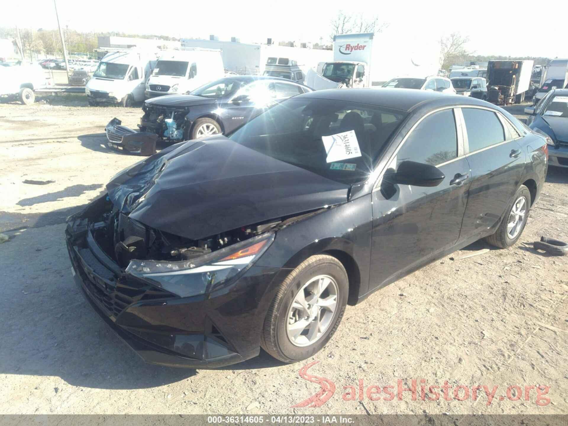 5NPLL4AG3NH074076 2022 HYUNDAI ELANTRA