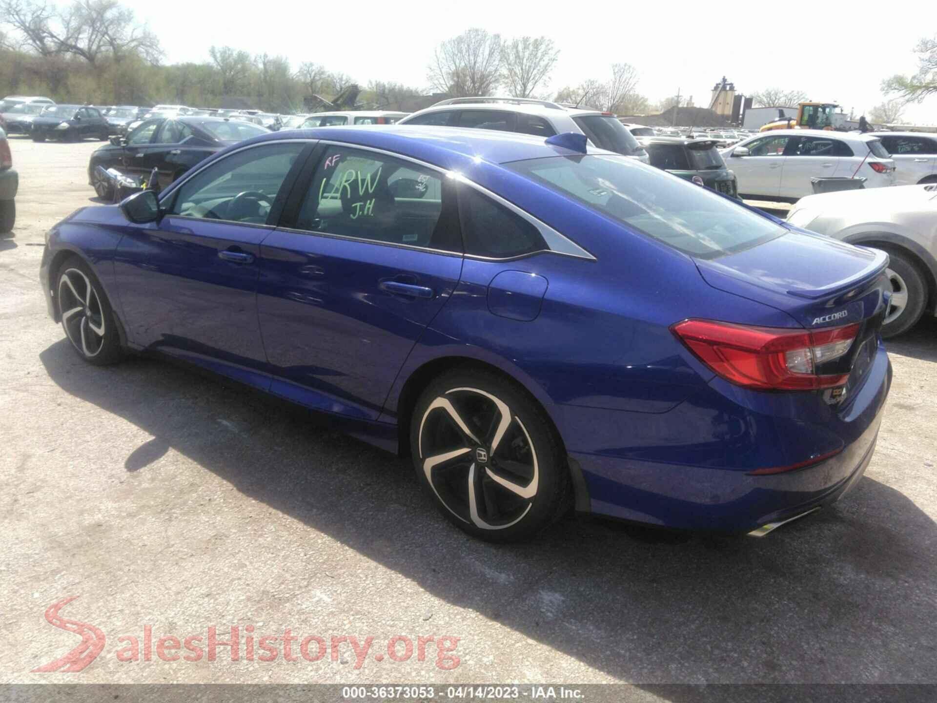 2020 HONDA ACCORD SEDAN VIN 1HGCV1F37LA001717, driver side view