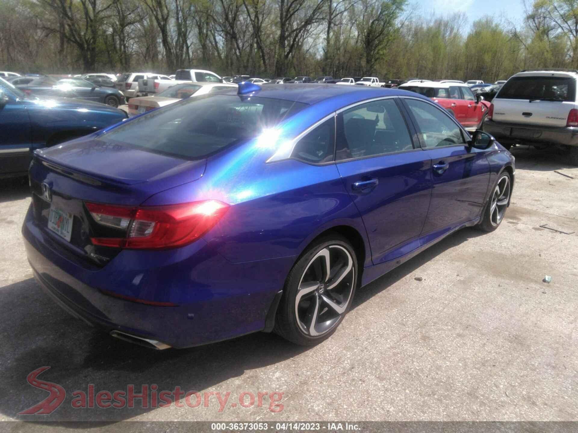 2020 HONDA ACCORD SEDAN VIN 1HGCV1F37LA001717, rear driver side