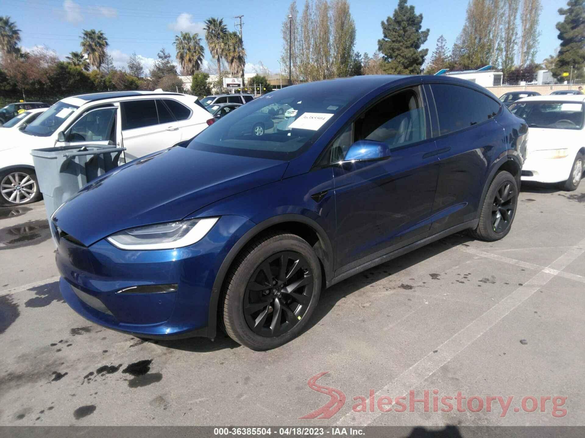 7SAXCDE59NF364284 2022 TESLA MODEL X