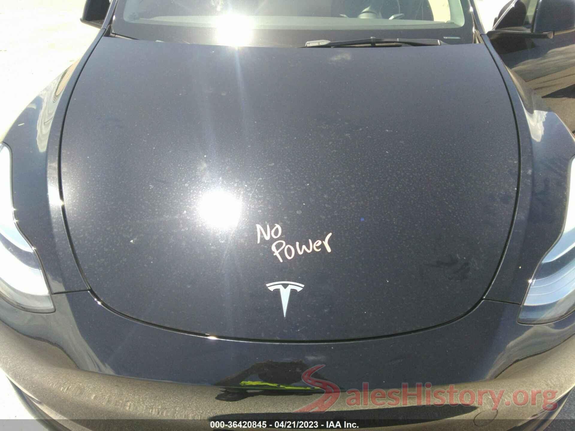 7SAYGDEE1NA002861 2022 TESLA MODEL Y