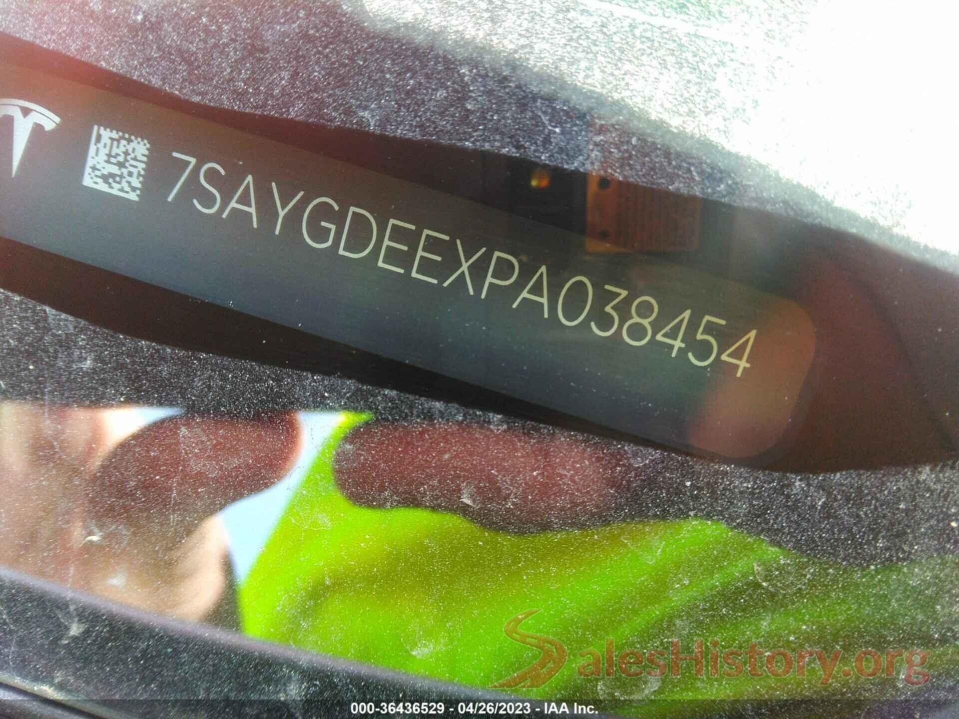 7SAYGDEEXPA038454 2023 TESLA MODEL Y