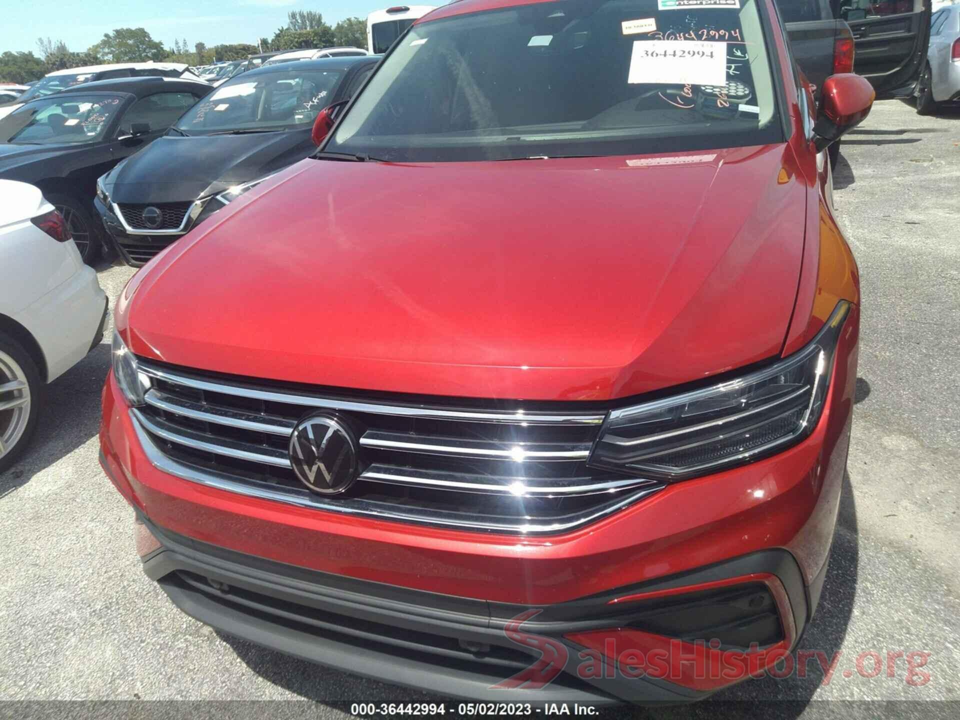 3VV3B7AX7NM015757 2022 VOLKSWAGEN TIGUAN