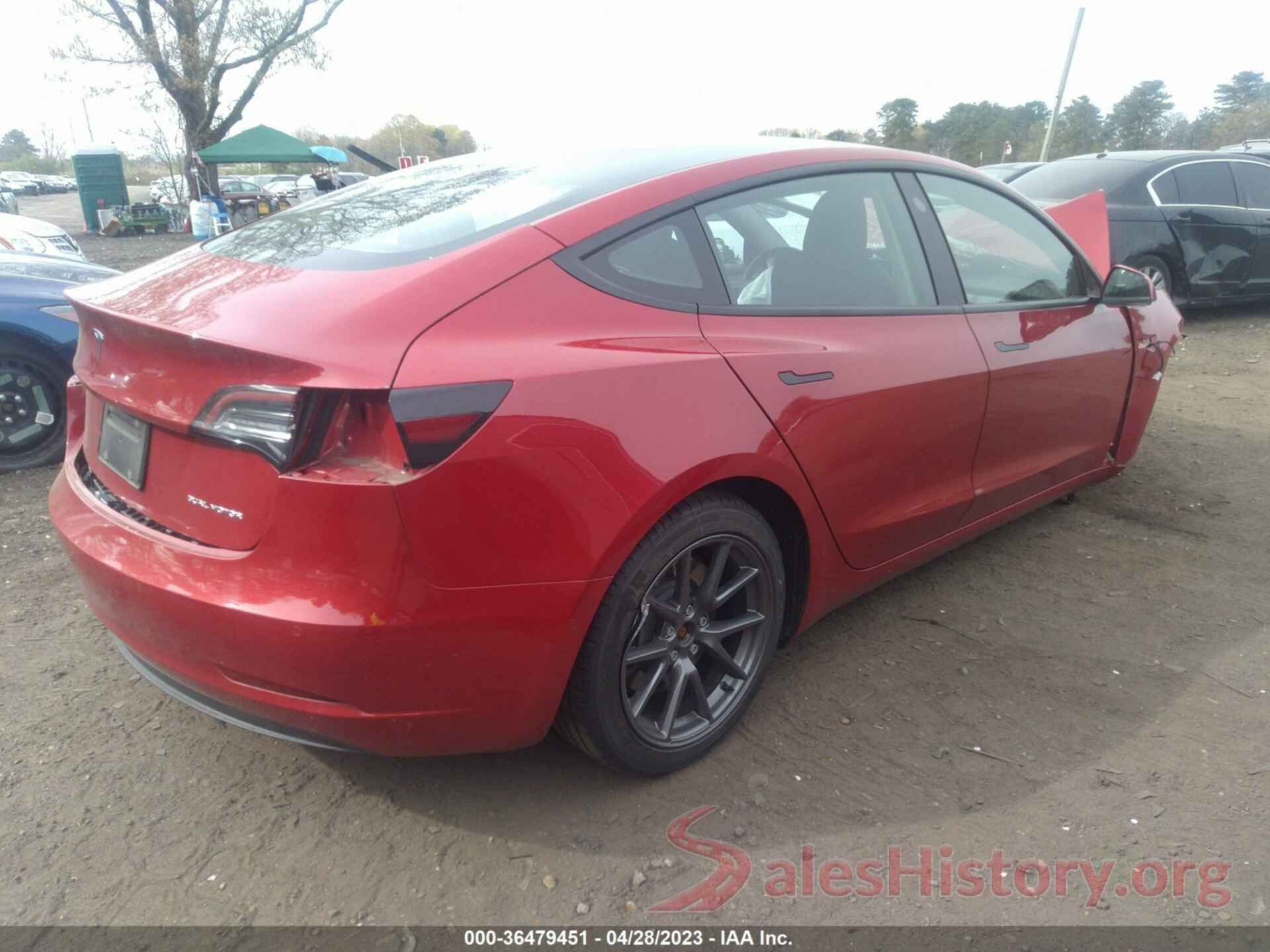 5YJ3E1EB0NF185013 2022 TESLA MODEL 3