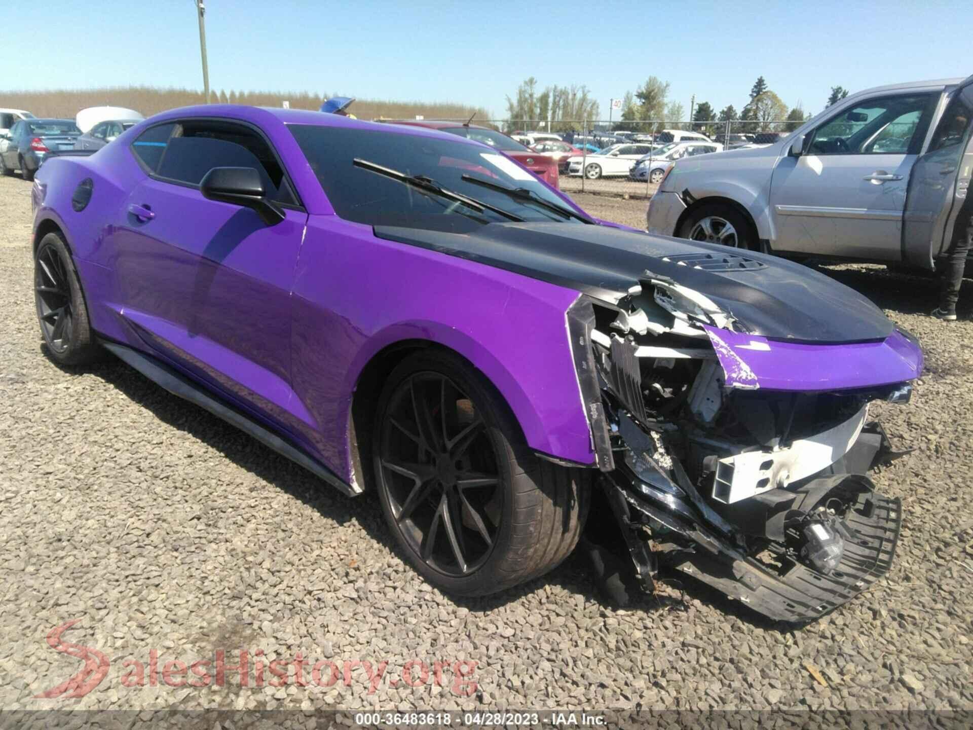 2021 CHEVROLET CAMARO VIN 1G1FH1R75M0106340, auction photo