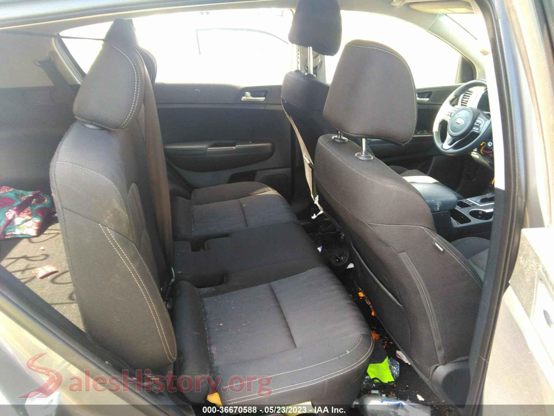 2017 KIA SPORTAGE VIN KNDPMCAC3H7261039, front passenger side