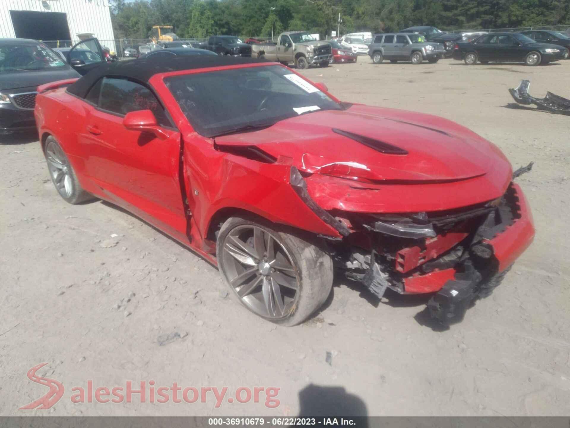 2018 CHEVROLET CAMARO VIN 1G1FH3D70J0172230, auction photo