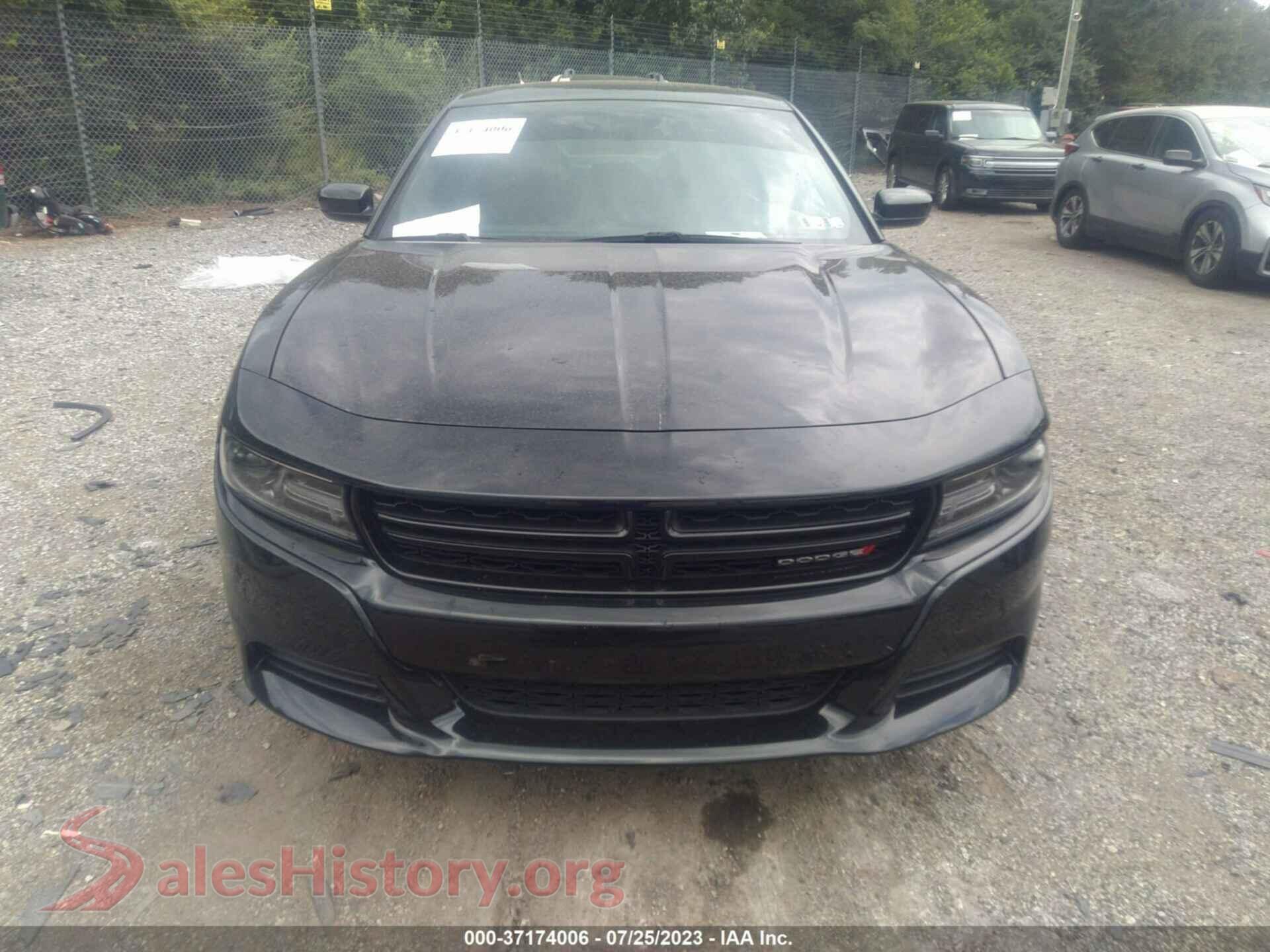 2019 DODGE CHARGER VIN 2C3CDXBG2KH564417, rear passenger side
