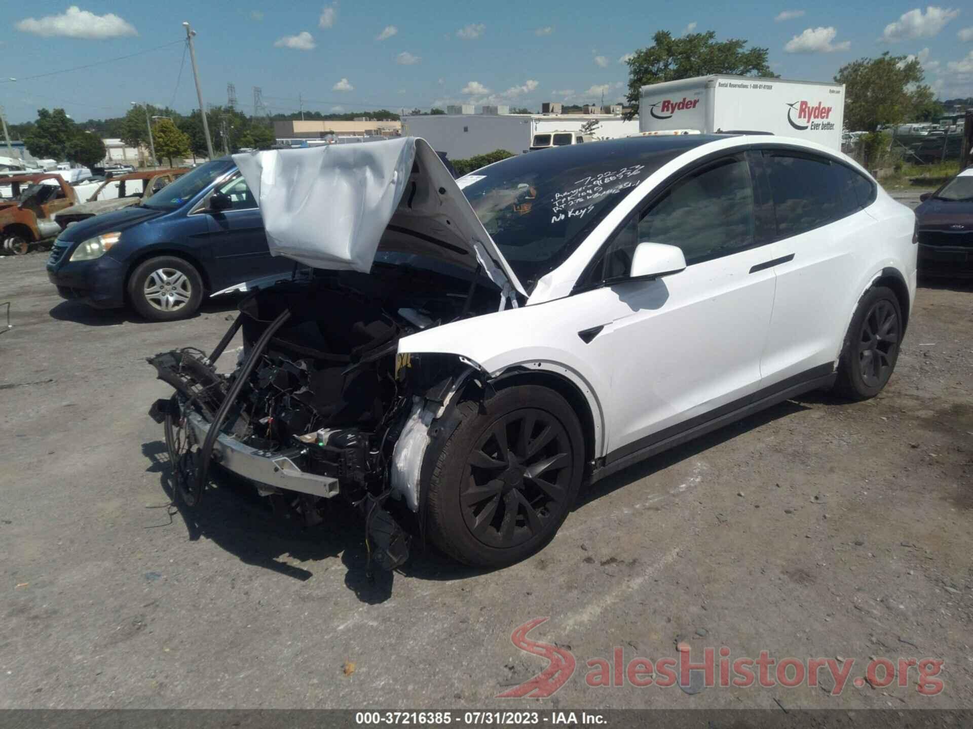 7SAXCBE64NF354940 2022 TESLA MODEL X