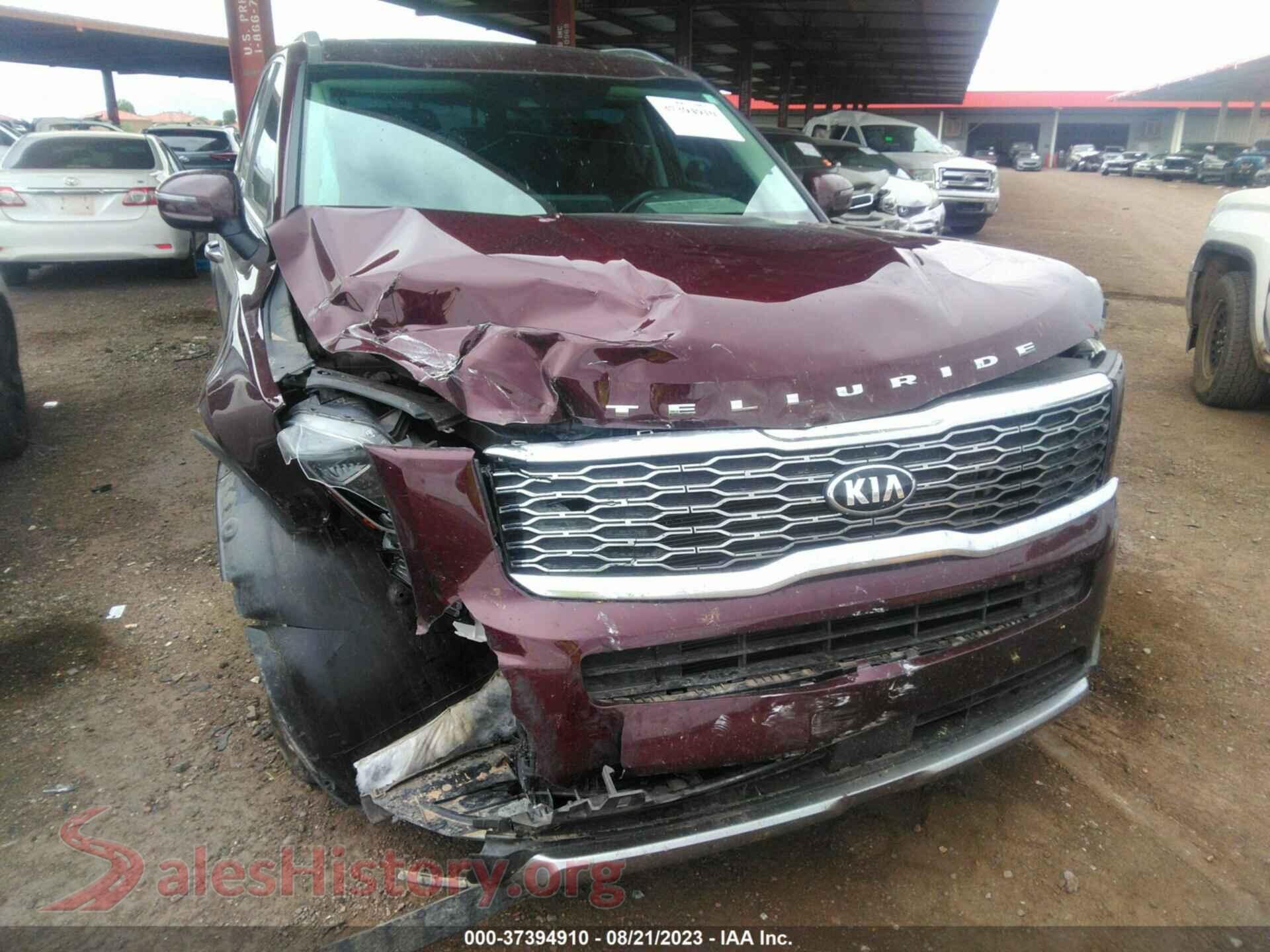 2020 KIA TELLURIDE VIN 5XYP64HC3LG028943, rear passenger side