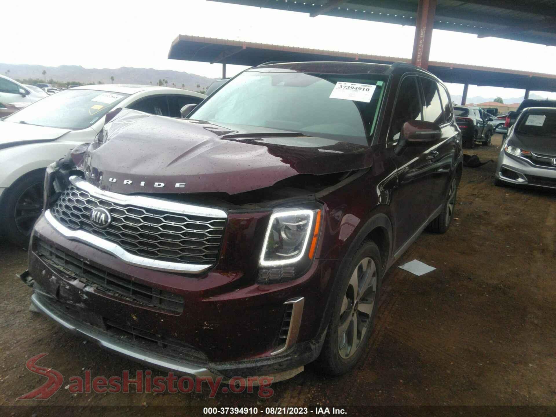 2020 KIA TELLURIDE VIN 5XYP64HC3LG028943, front view