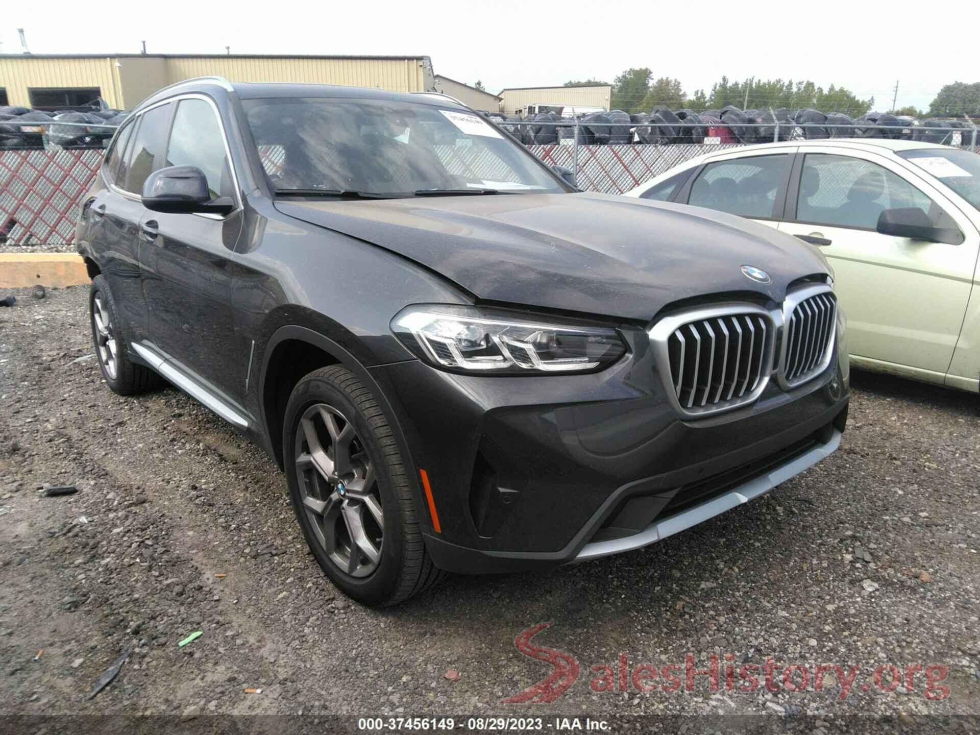 5UX53DP04N9M41707 2022 BMW X3