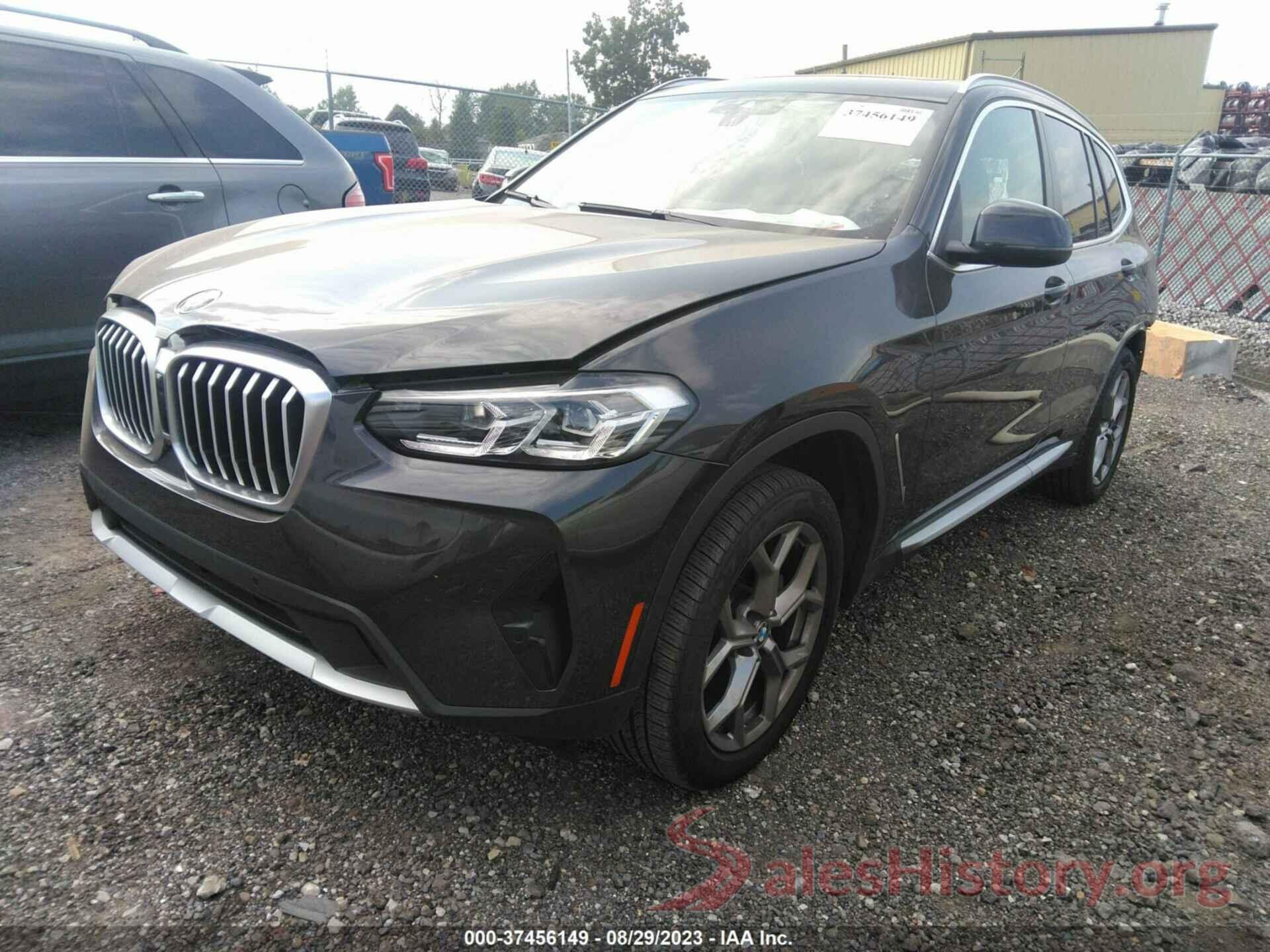 5UX53DP04N9M41707 2022 BMW X3