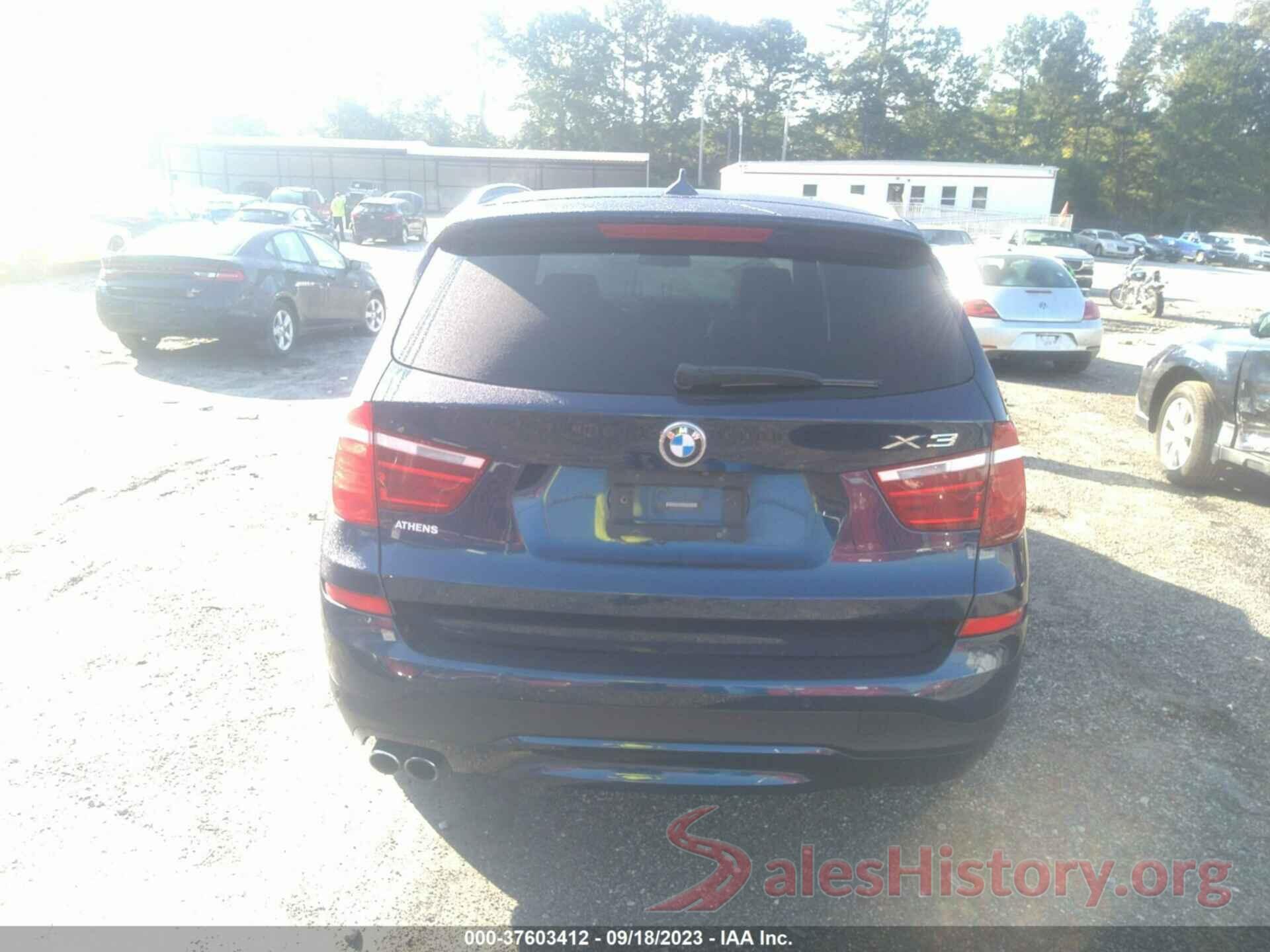 5UXWX9C55H0T13864 2017 BMW X3