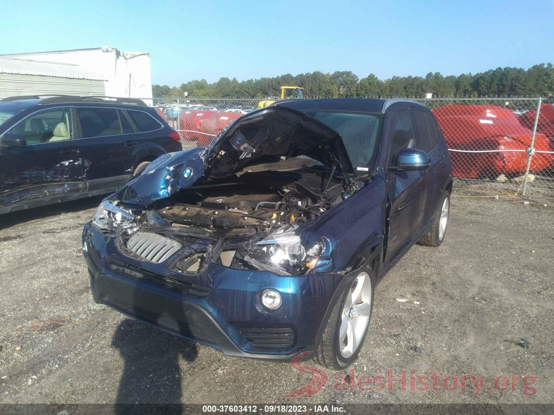 5UXWX9C55H0T13864 2017 BMW X3