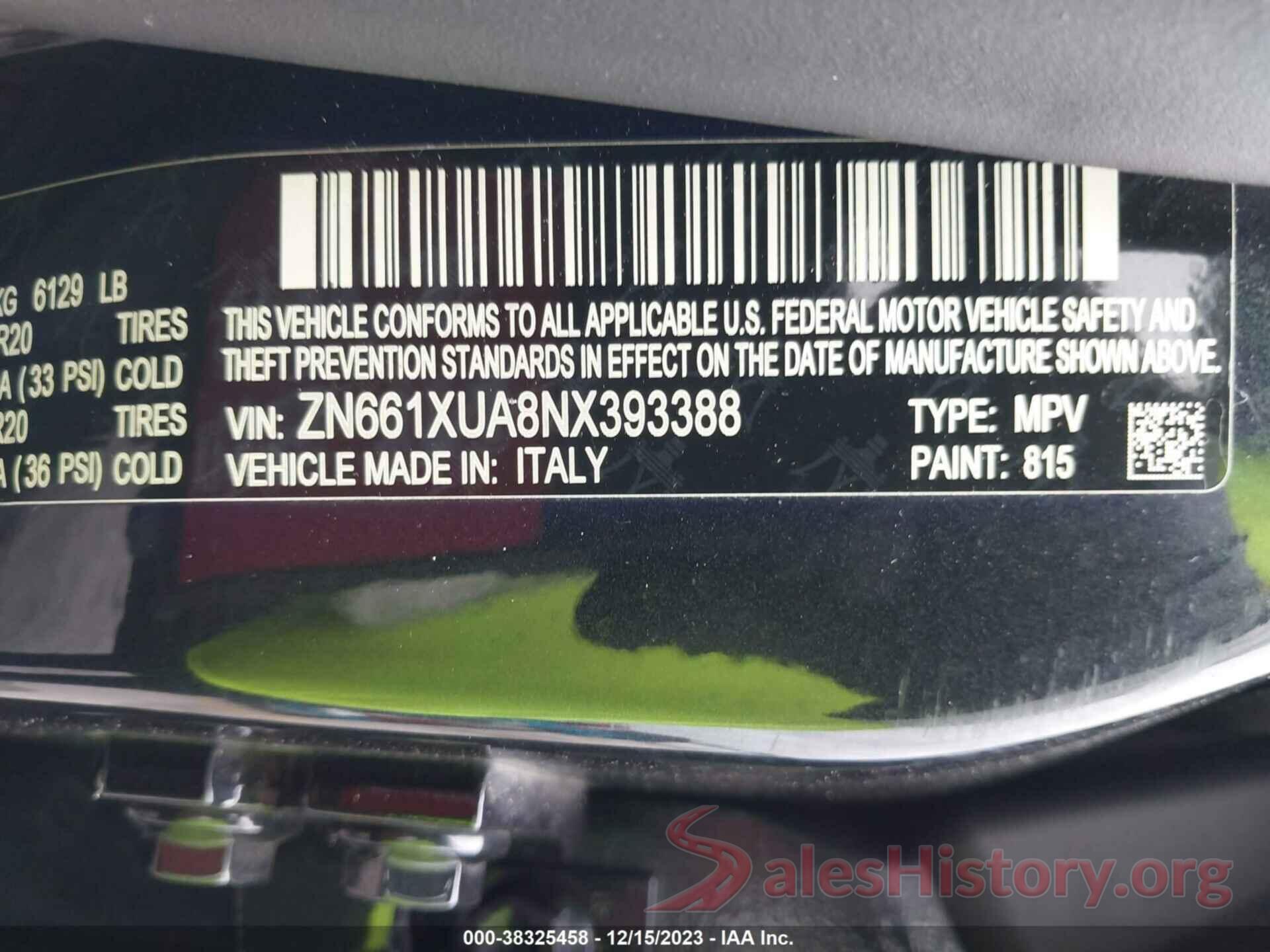 ZN661XUA8NX393388 2022 MASERATI LEVANTE