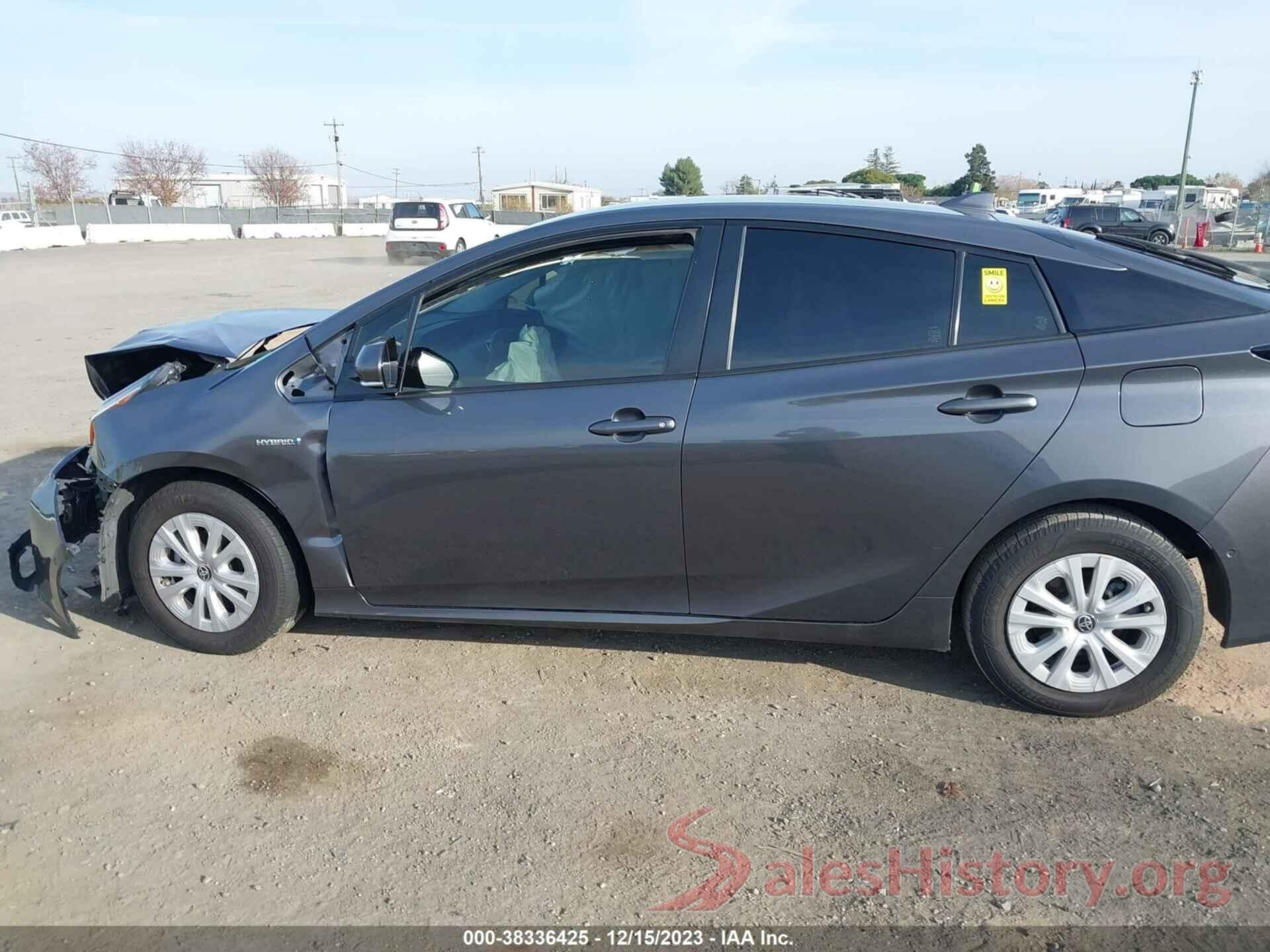 JTDKARFU2K3096185 2019 TOYOTA PRIUS