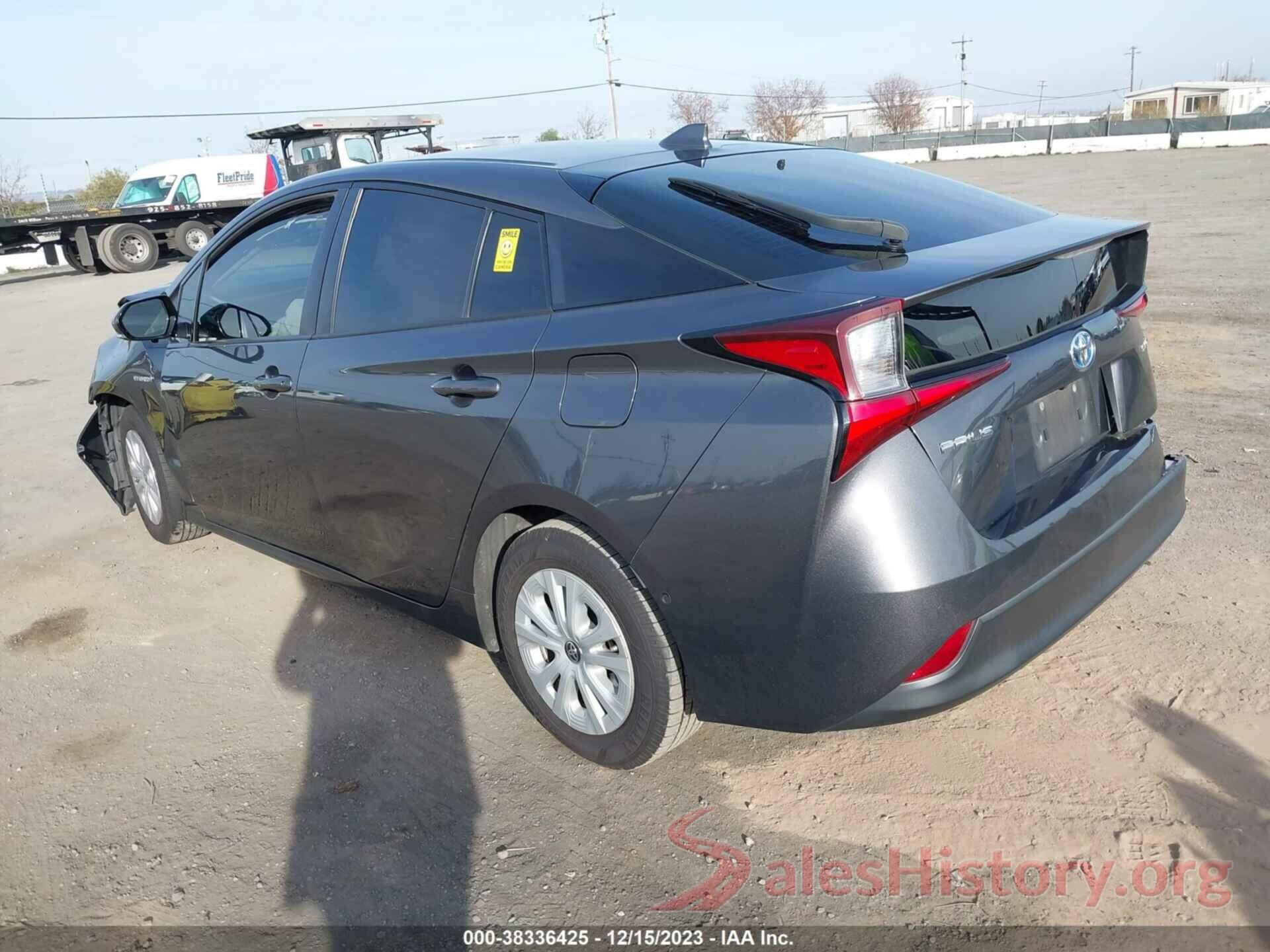 JTDKARFU2K3096185 2019 TOYOTA PRIUS