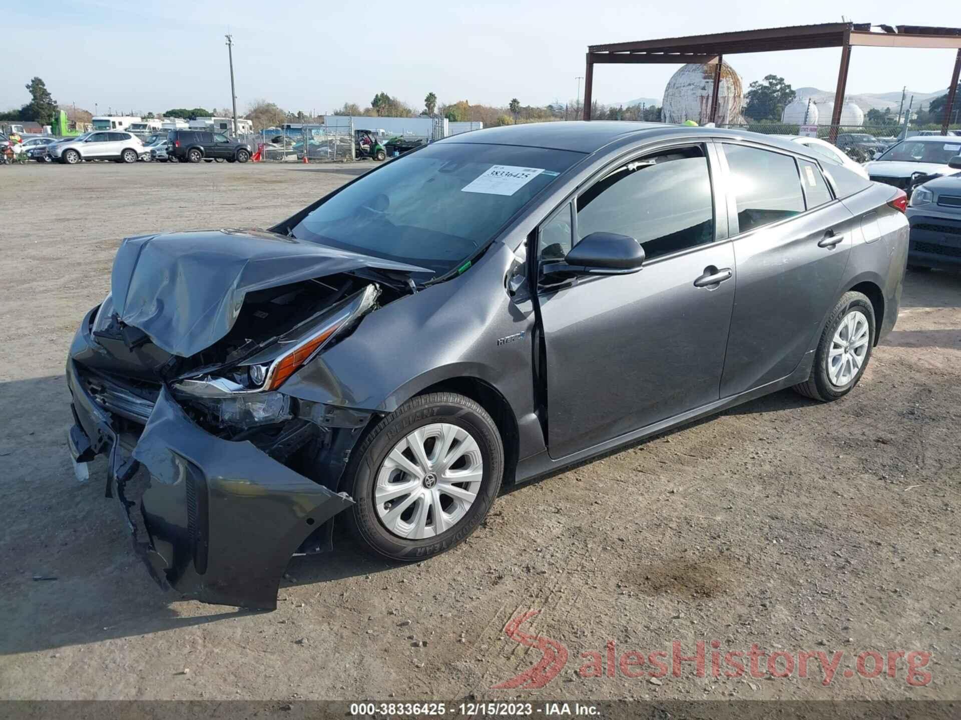 JTDKARFU2K3096185 2019 TOYOTA PRIUS